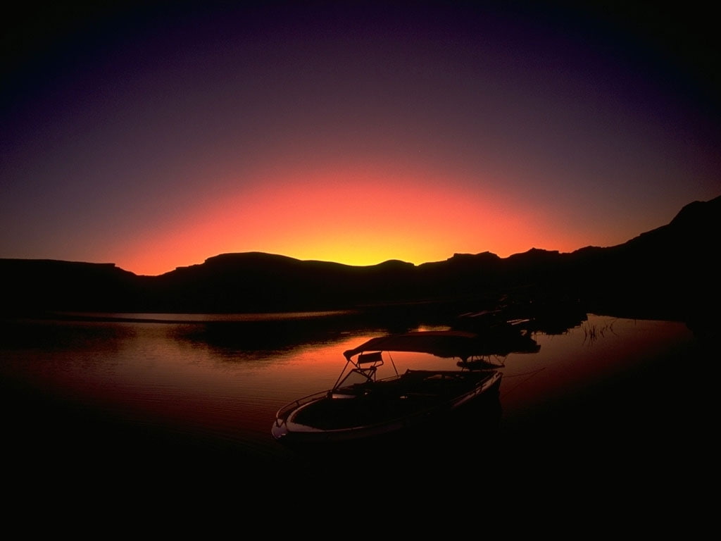 sunsets, 480P, MZ, sunset, valley, art, nature, hd, HD Wallpaper