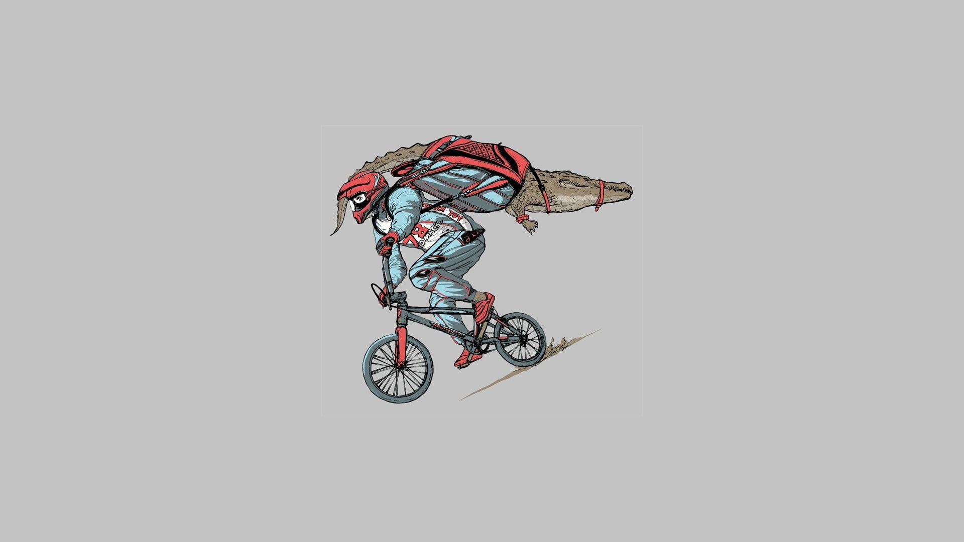 sports equipment, helmet, extreme sports, sport, one person, risk, studio shot, minimalism, bicycle, cut out, humor, copy space, mode of transportation, HD Wallpaper