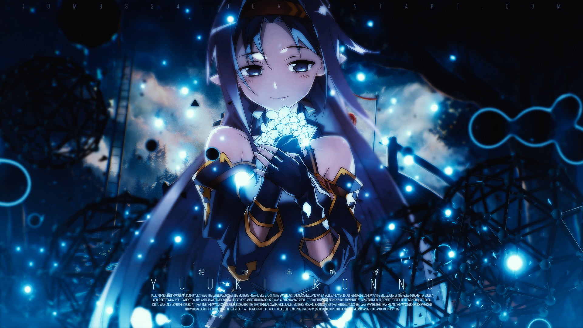 illuminated, human representation, Sword Art Online II, indoors, retail display, christmas decoration, female likeness, glowing, 1080P, still life, no people, HD Wallpaper