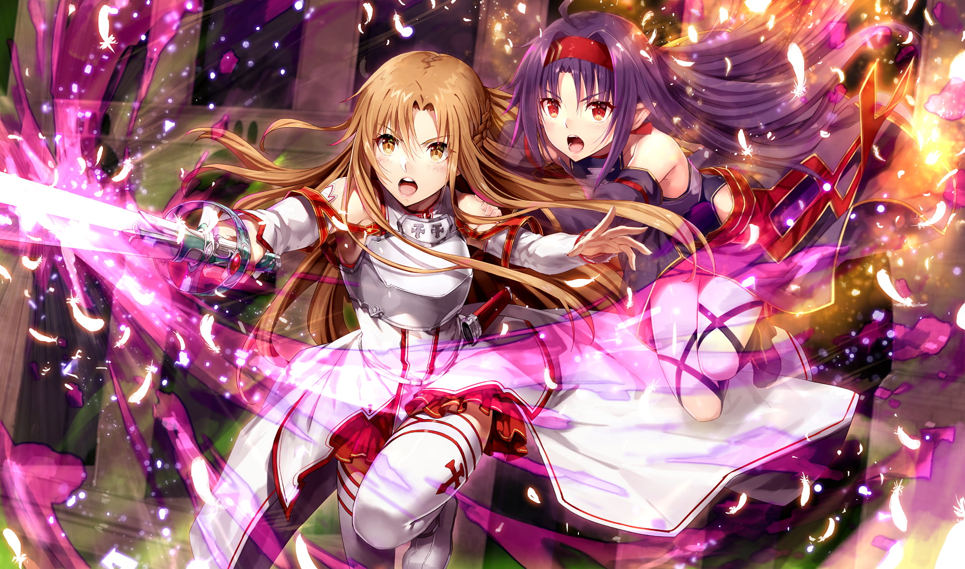 1080P, Sword Art Online, Asuna Yuuki, Yuuki Konno, HD Wallpaper