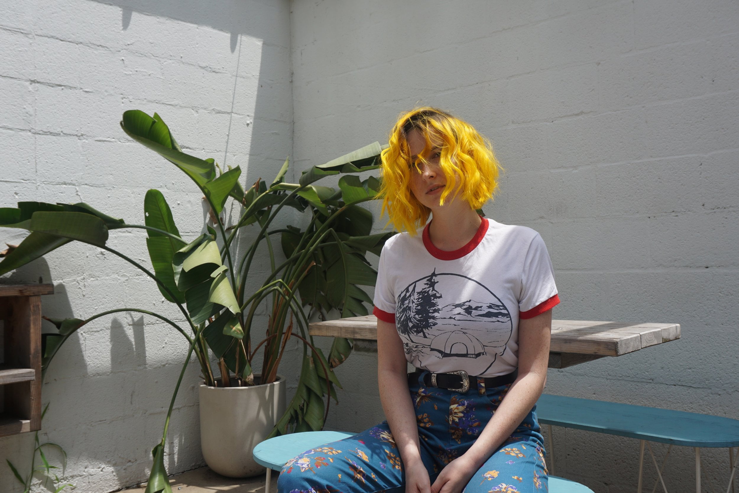 yellow hair, Tessa Violet, 1080P, HD Wallpaper