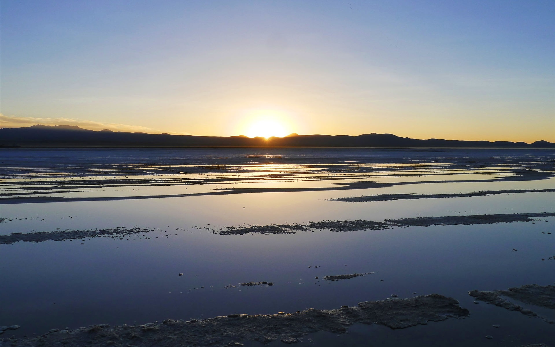 Lake, 1080P, Uyuni, Salt, Beautiful, Japan, Sunset, HD Wallpaper