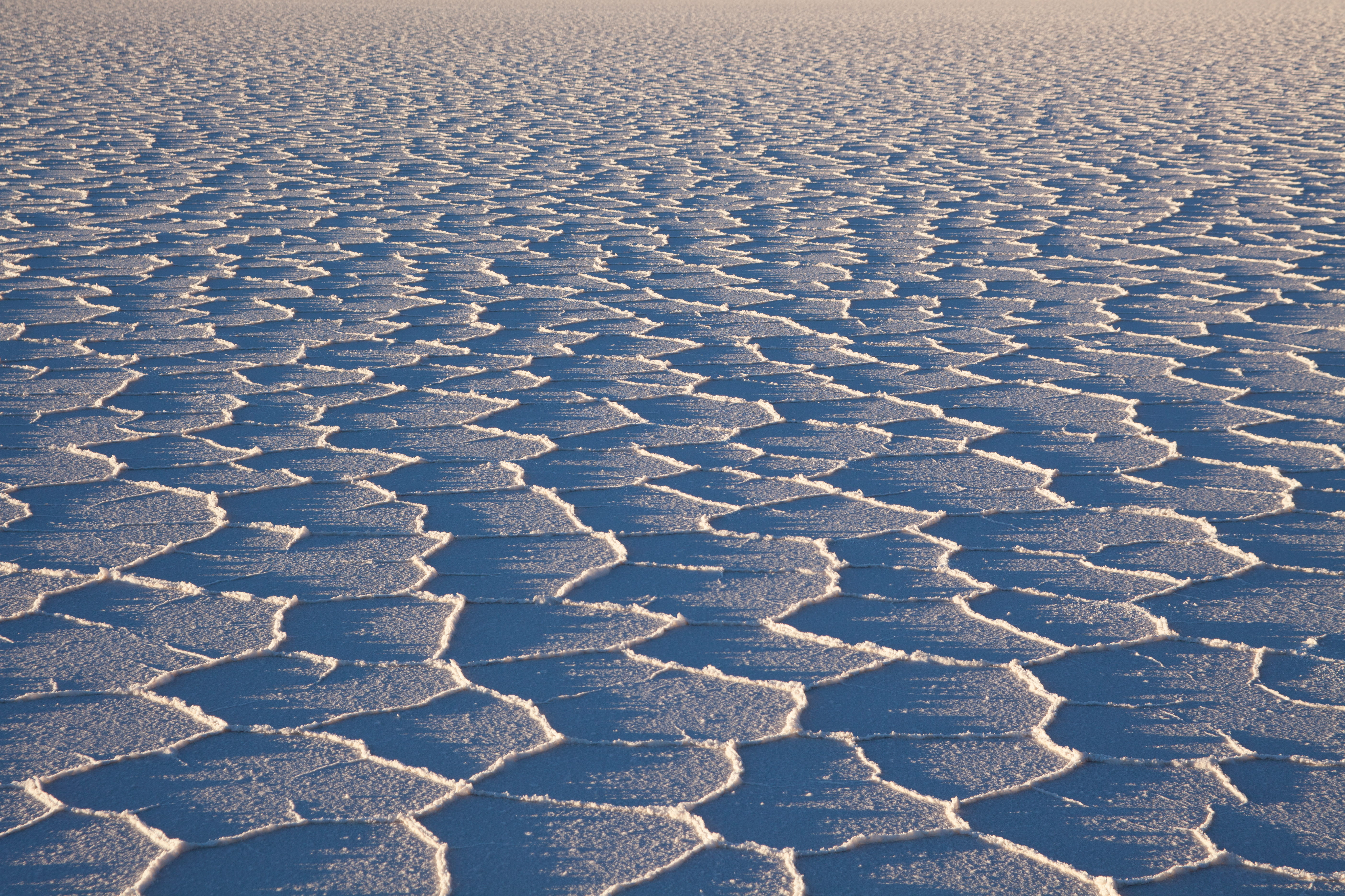 bolivia, tranquility, salt flat, day, nature, high angle view, environment, textured, crystal, full frame, pattern, 5K, landscape, dry, climate, no people, HD Wallpaper
