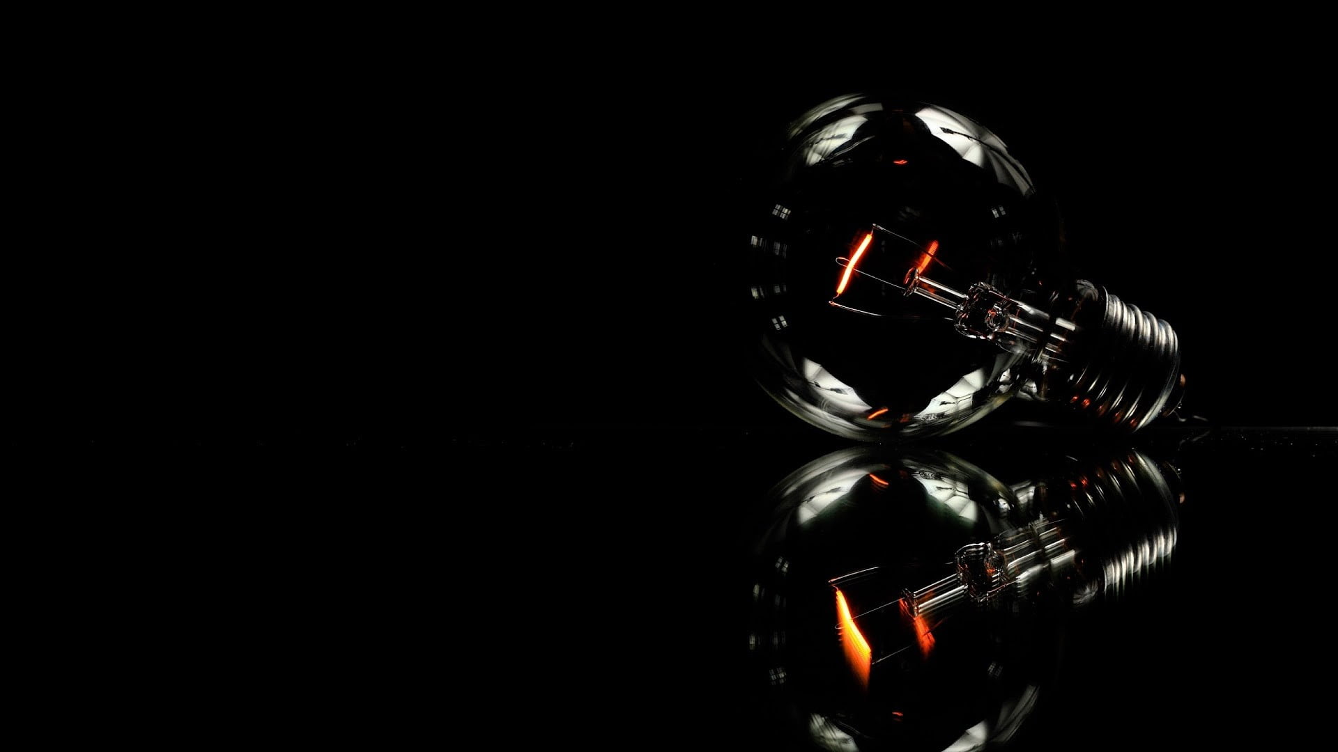 illuminated, no people, dark, close-up, technology, 1080P, sphere, light bulb, transparent, darkroom, glowing, nature, black background, motion, creativity, HD Wallpaper