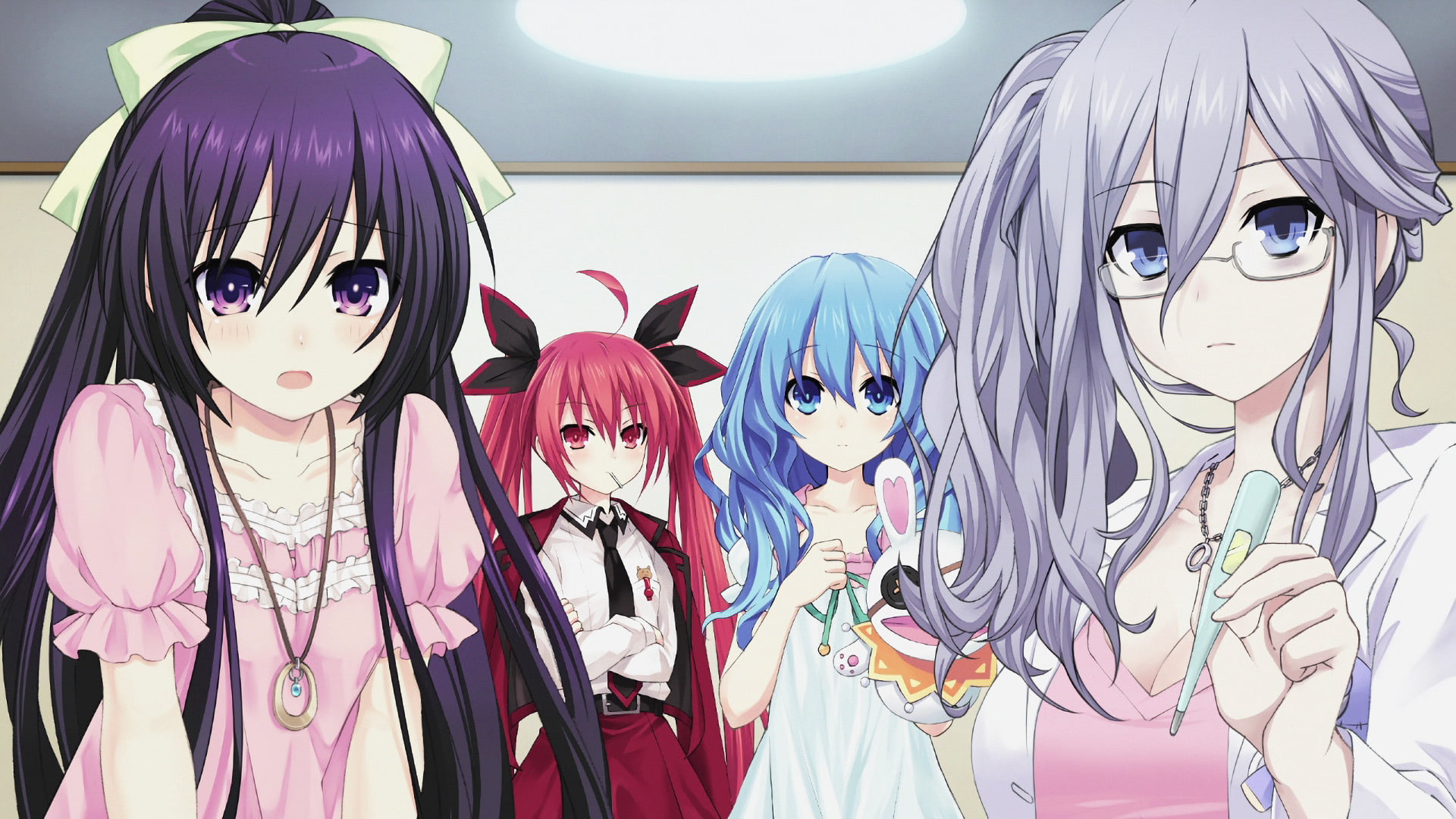 1080P, Kotori Itsuka, Yoshino (Date A Live), Tohka Yatogami, Anime, Reine Murasame, Date A Live, HD Wallpaper