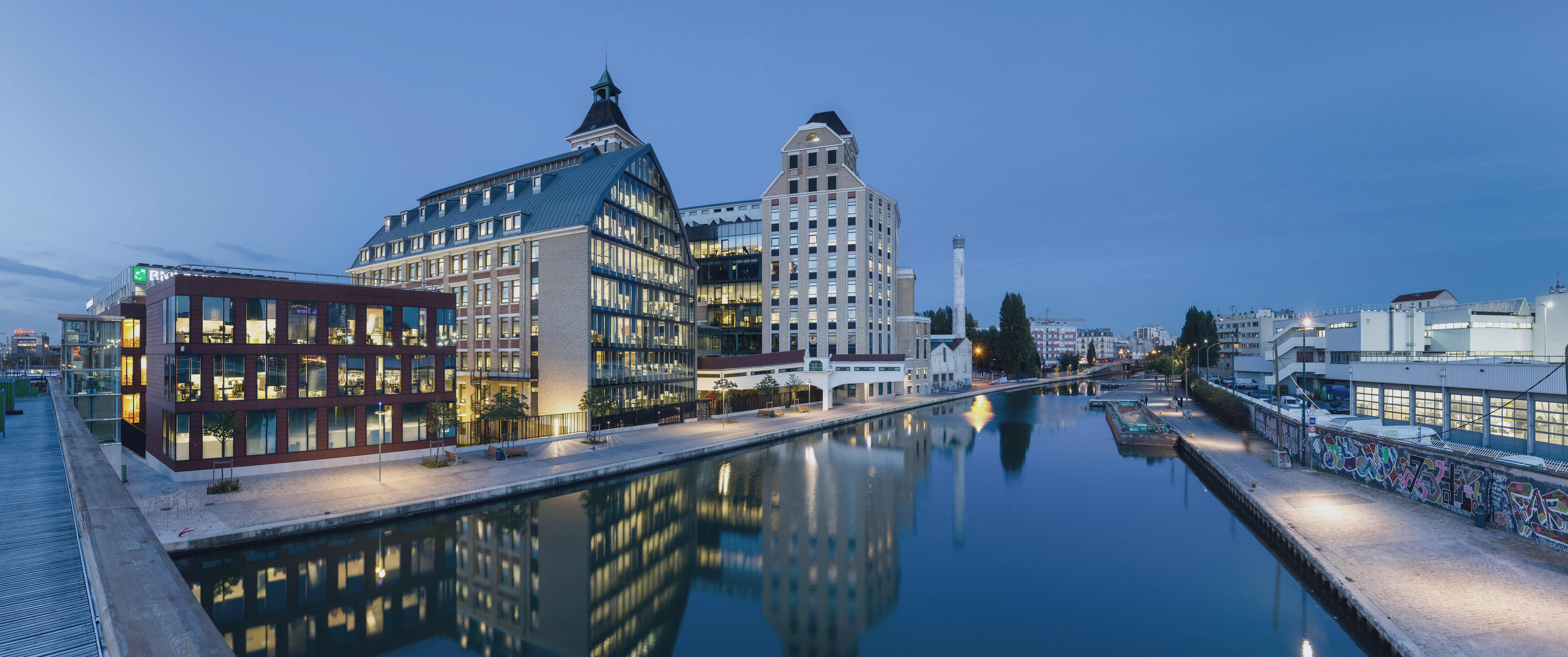 Paris, ultrawide, 8K, river, office, modern, HD Wallpaper