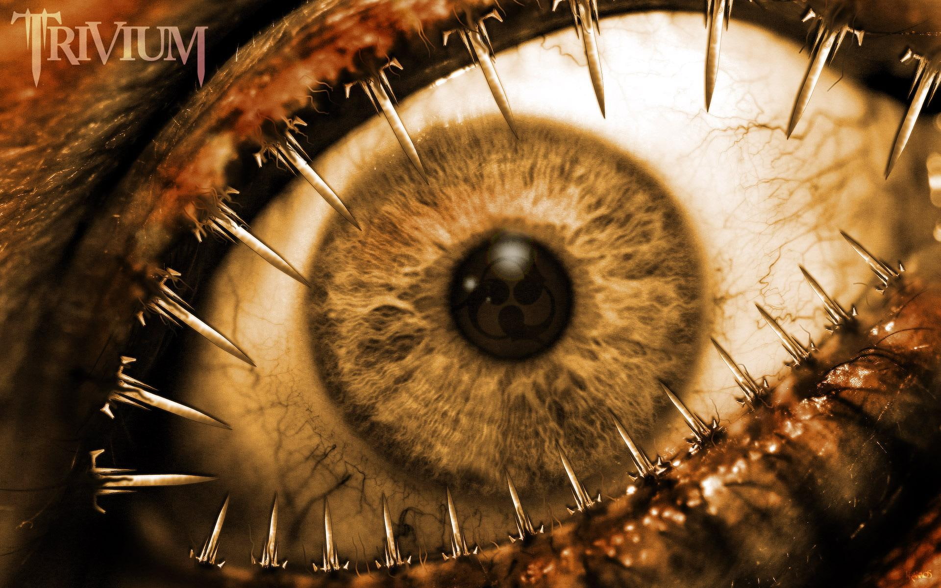 eye, close, 1080P, trivium, beast, games, HD Wallpaper