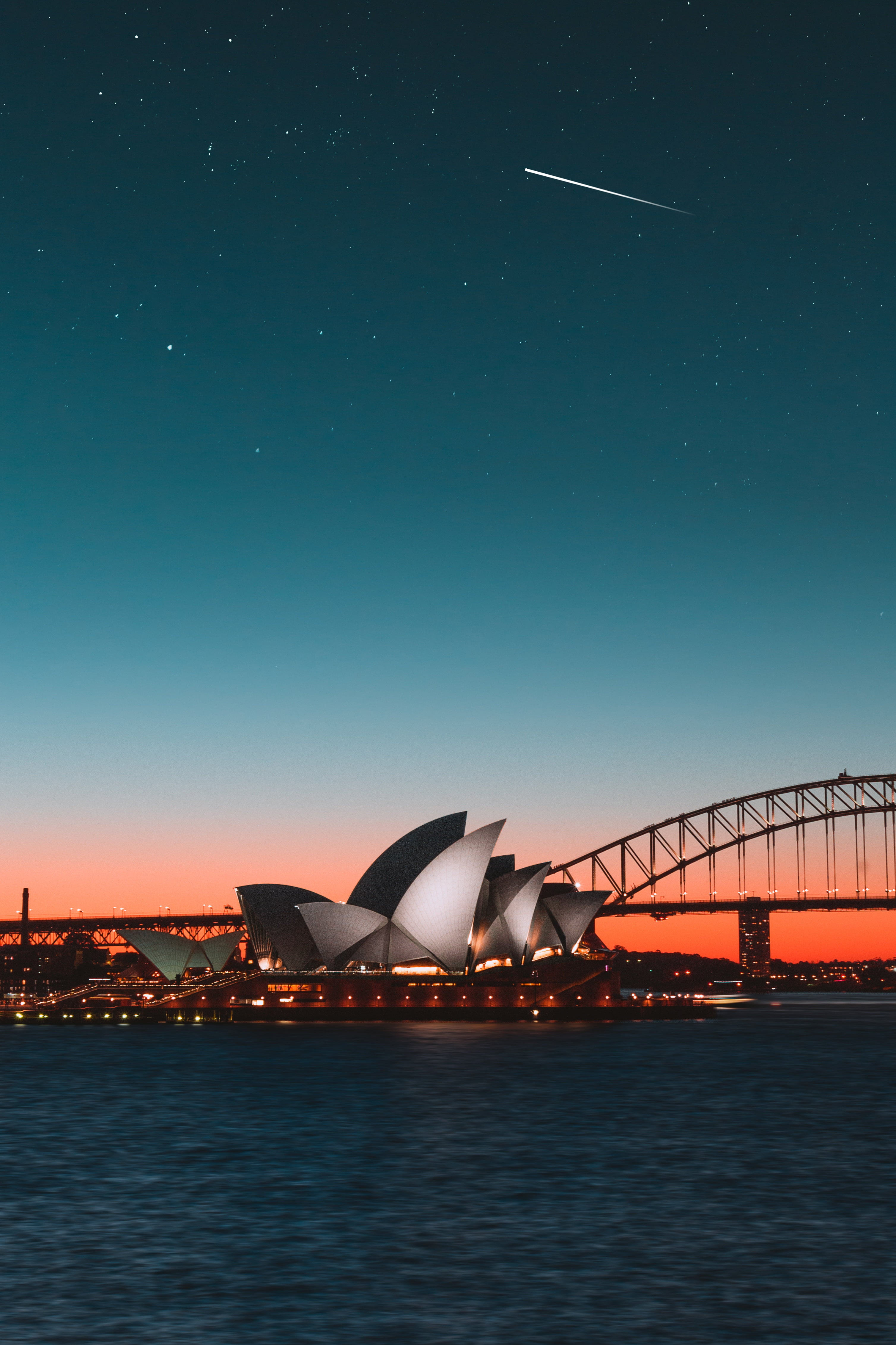 australia, city, sea, water, building exterior, harbor, nature, bridge - man made structure, arts culture and entertainment, built structure, transportation, Phone HD Wallpaper