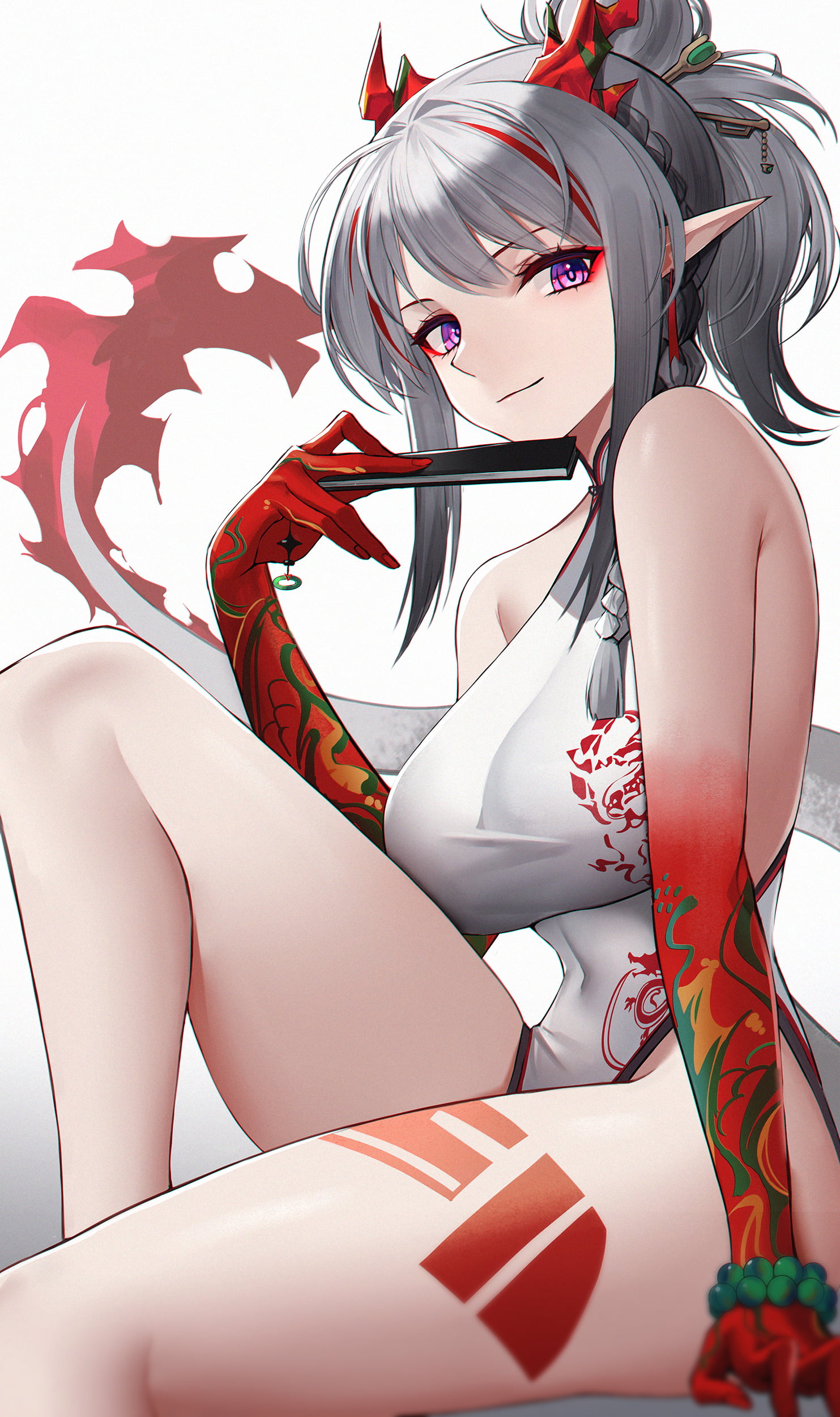 anime, portrait display, anime girls, 1080P, Nian(Arknights), Arknights, Eternity (artist), Phone HD Wallpaper