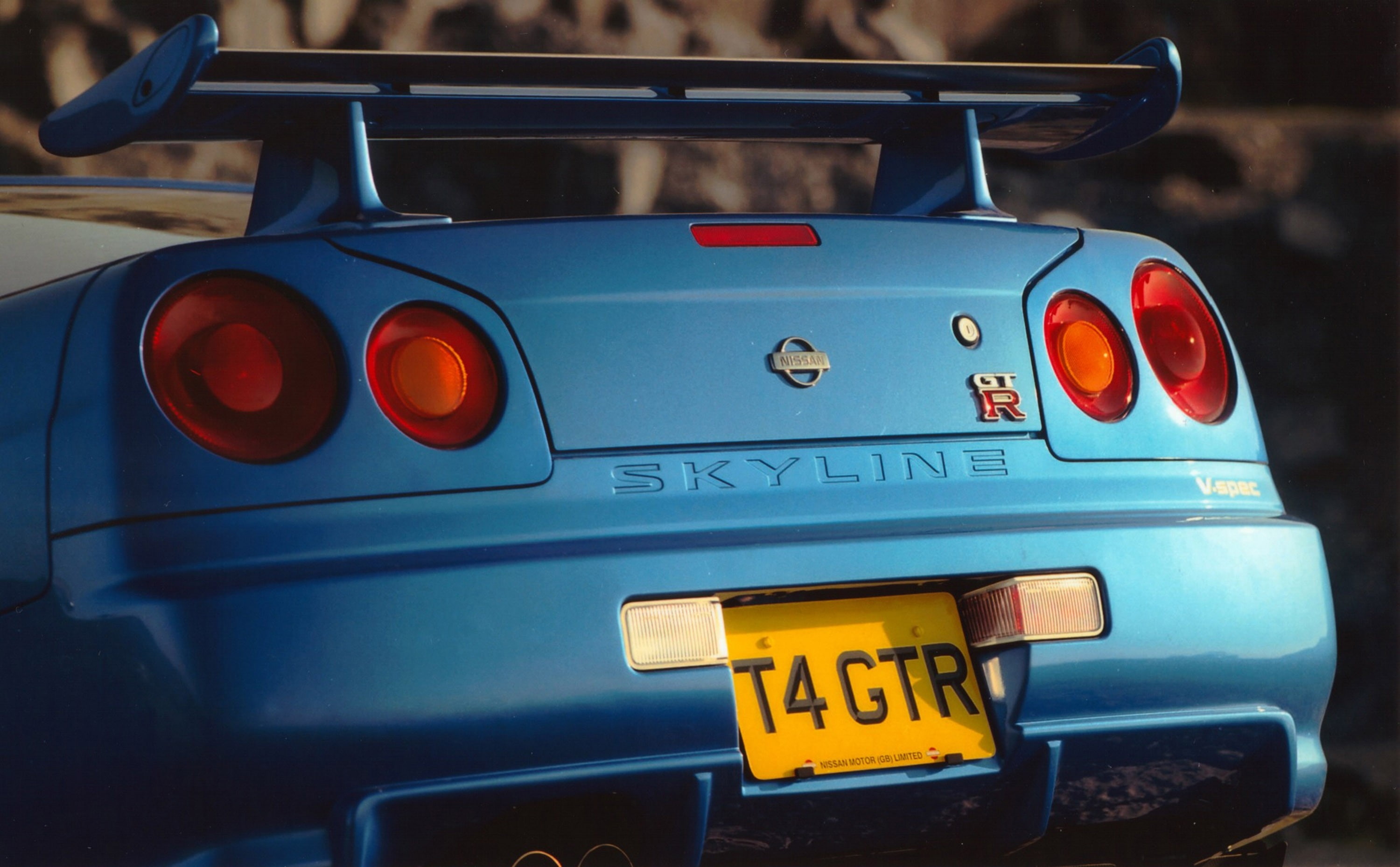 2K, hd, r, skyline, backview, vehicles, nissan, sk, closeup, art, cars, blurred, close-up, gtr, Blue, HD Wallpaper