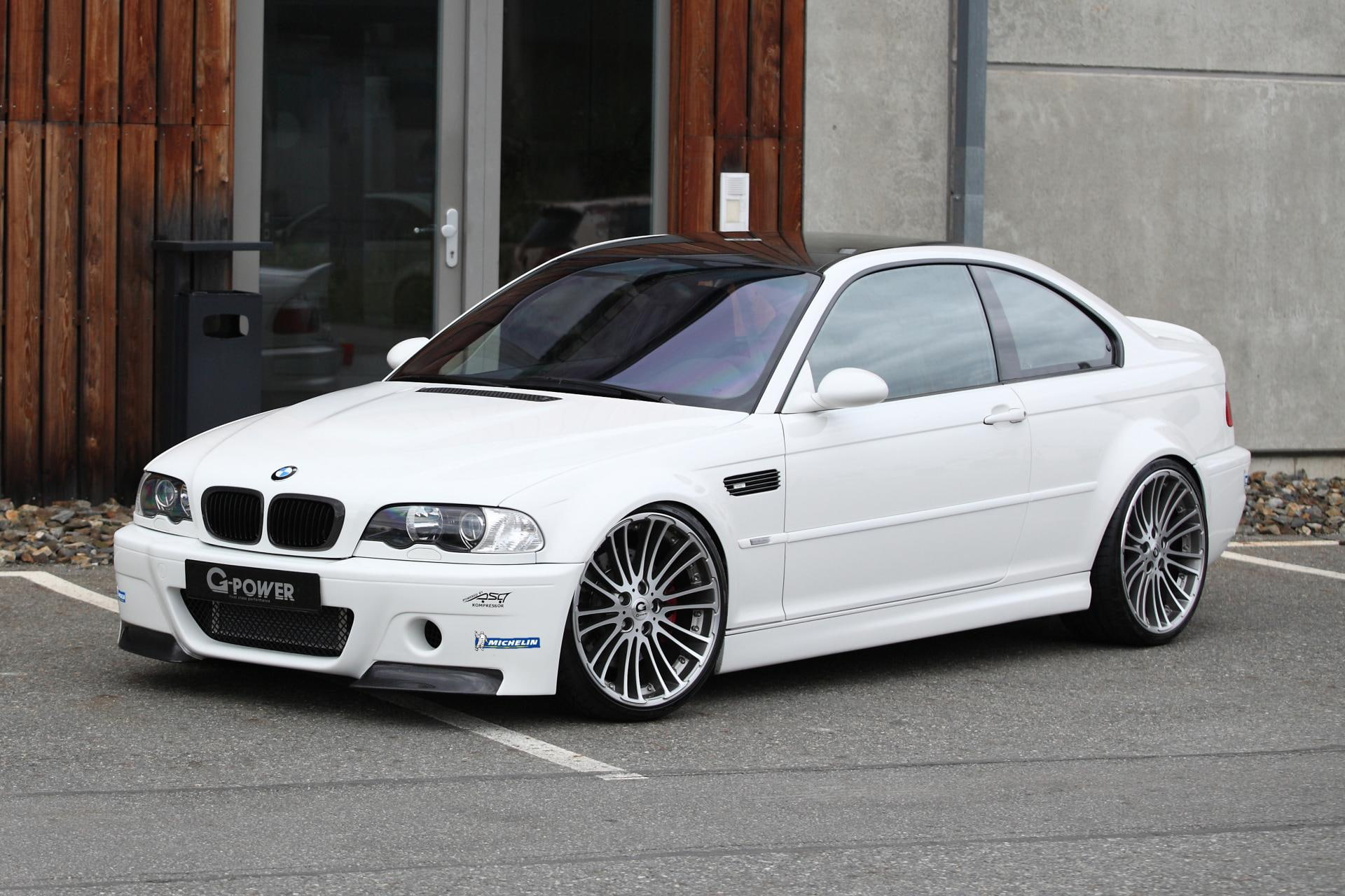 outdoors, transportation, power, building exterior, wheel, day, stationary, luxury, sk, 1080P, architecture, no people, gts, reflection, g, ii, bmw, car, HD Wallpaper
