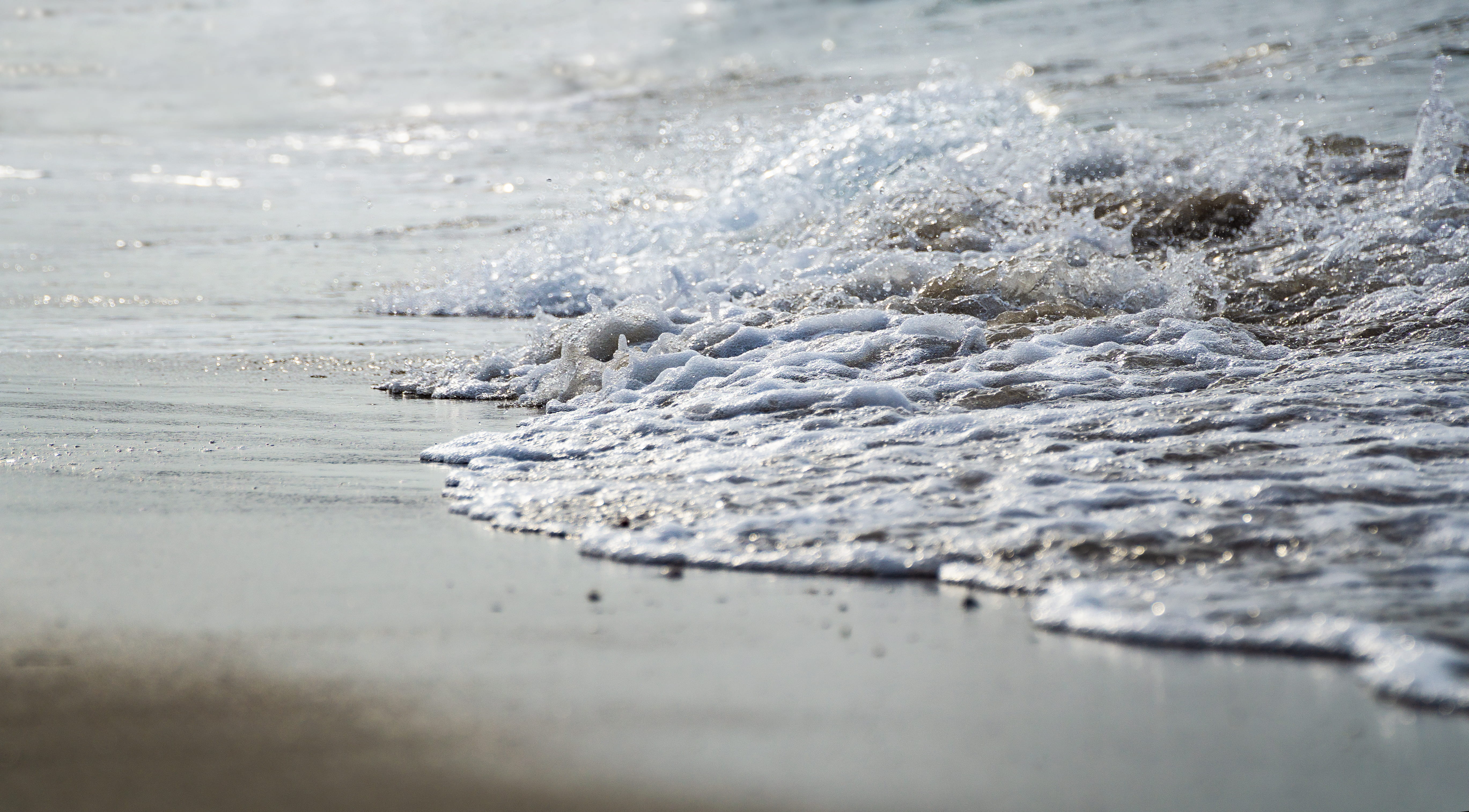 tranquility, foamy, balticsea, motion, wave, beachtime, germany, surface level, salt-breeze, nature, scenics - nature, shore, storm, soapy, day, beach, HD Wallpaper
