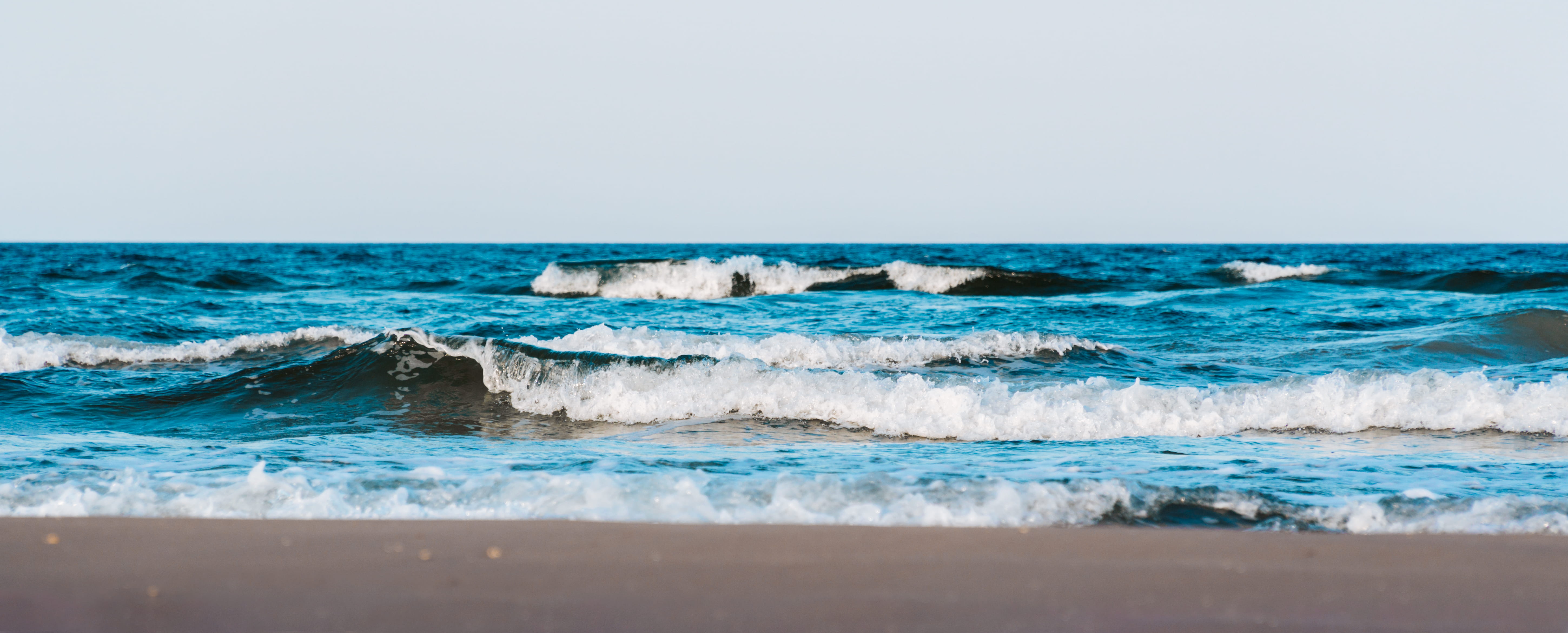 coast, land, foam, sand, aquatic sport, beach, prora, scenics - nature, baltic, sport, clear sky, binz, surfing, surf, day, shoreline, ocean, waves, wave, HD Wallpaper