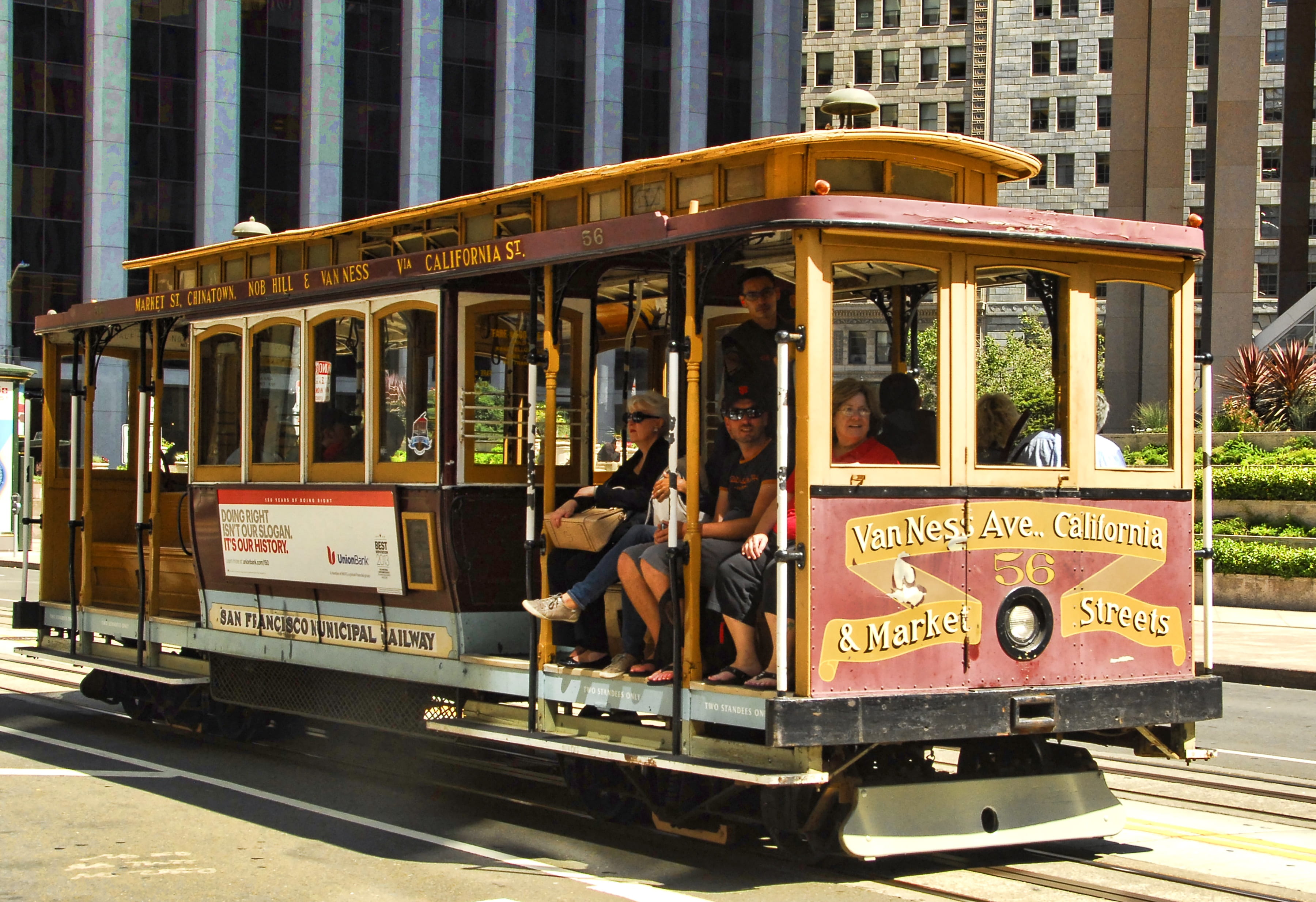 public transportation, outdoors, land vehicle, mode of transportation, 2K, track, railroad track, built structure, rail transportation, san francisco, HD Wallpaper