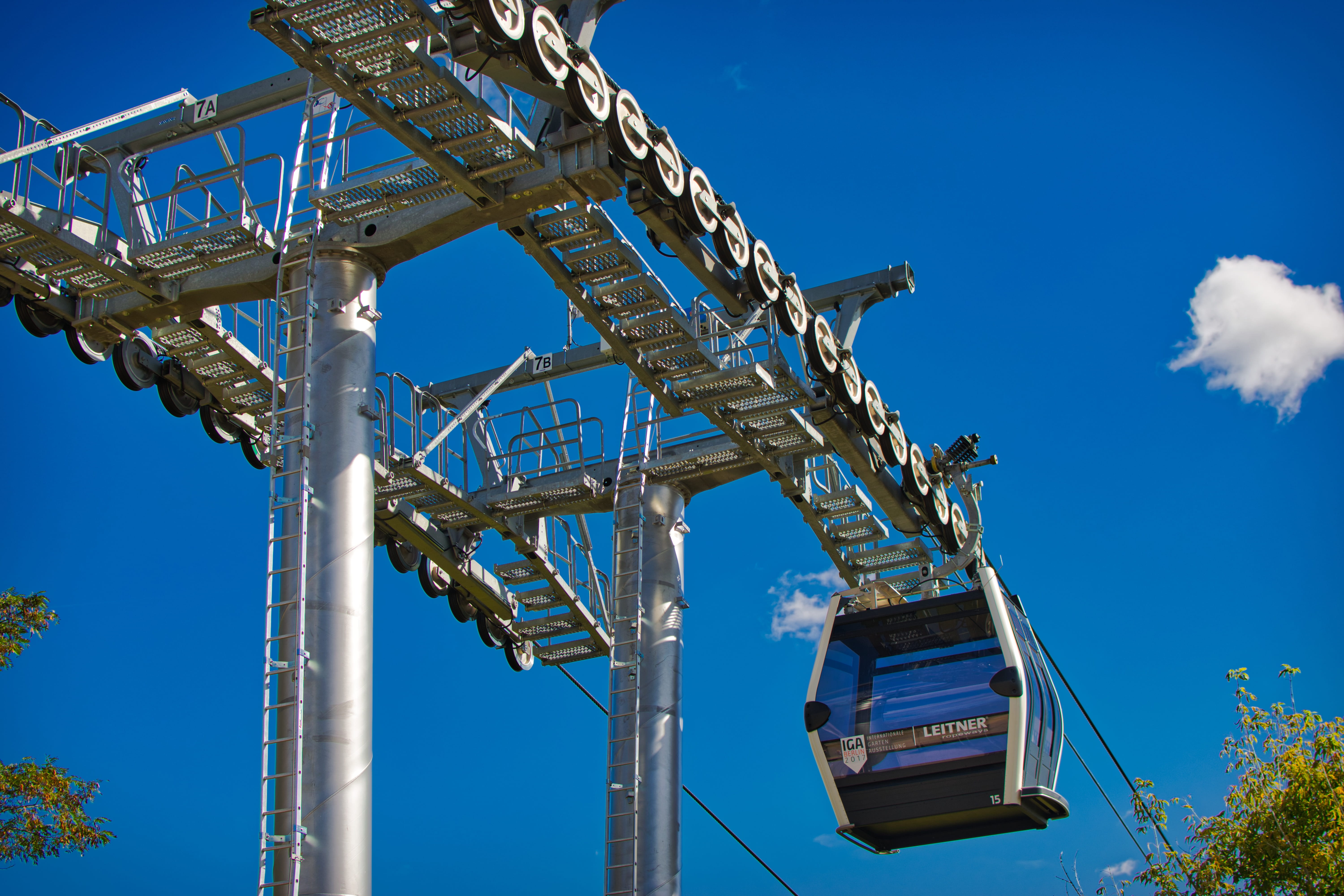 industry, sunlight, gondola, travel, transport system, traffic, industrial equipment, 5K, outdoors, masts, water, metal, cableway masts, architecture, HD Wallpaper