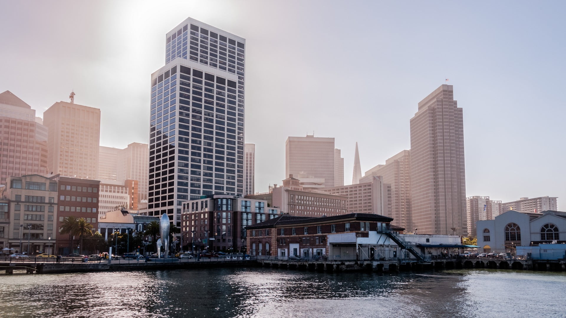 nature, city, residential district, urban skyline, waterfront, no people, office, skyscraper, luxury, gray, architecture, building, concrete, San Francisco, HD Wallpaper