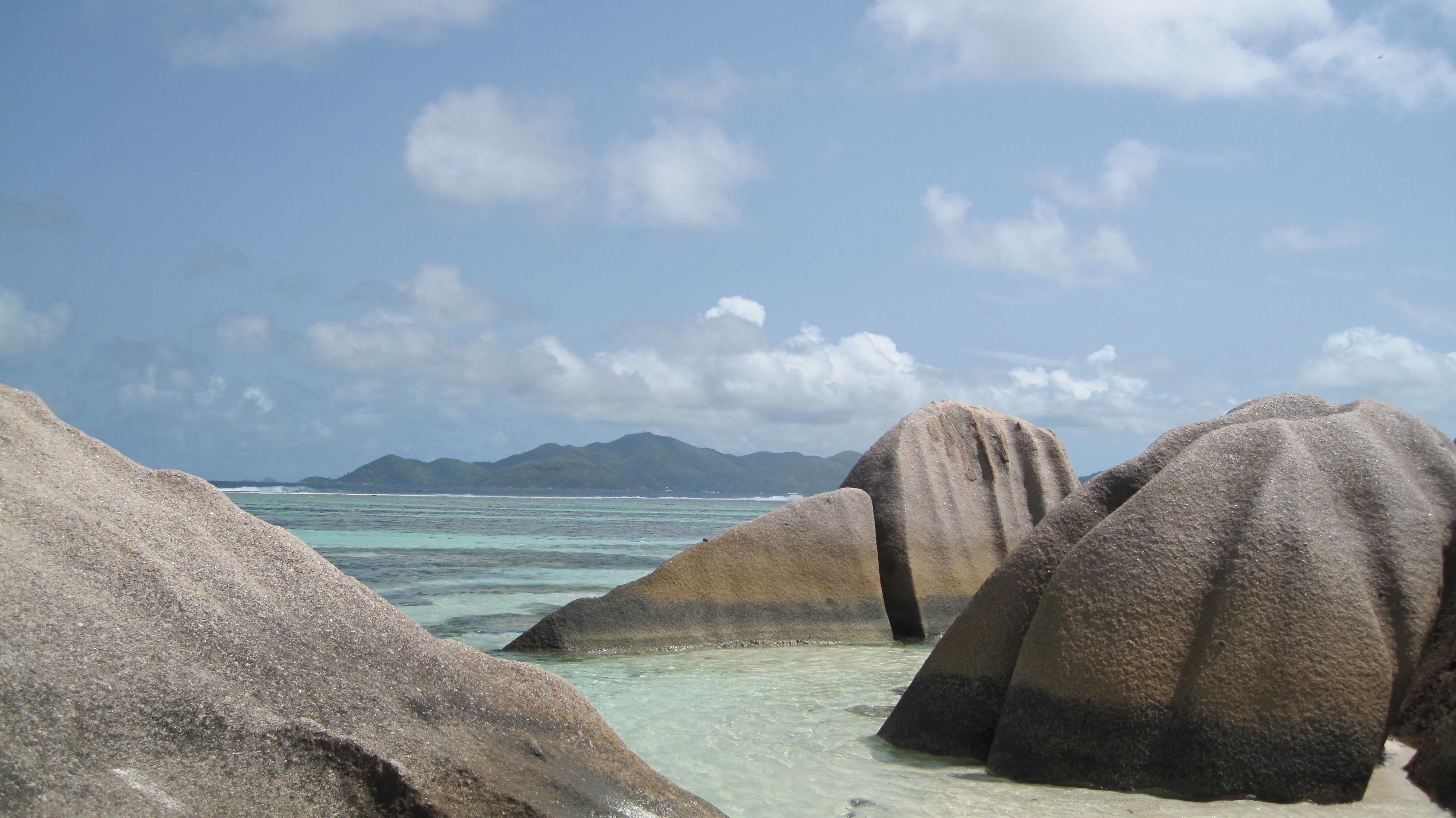 nature, no people, Granite, scenics - nature, cloud - sky, Island, beach, solid, day, rock - object, Seychelles, beauty in nature, sea, non-urban scene, HD Wallpaper