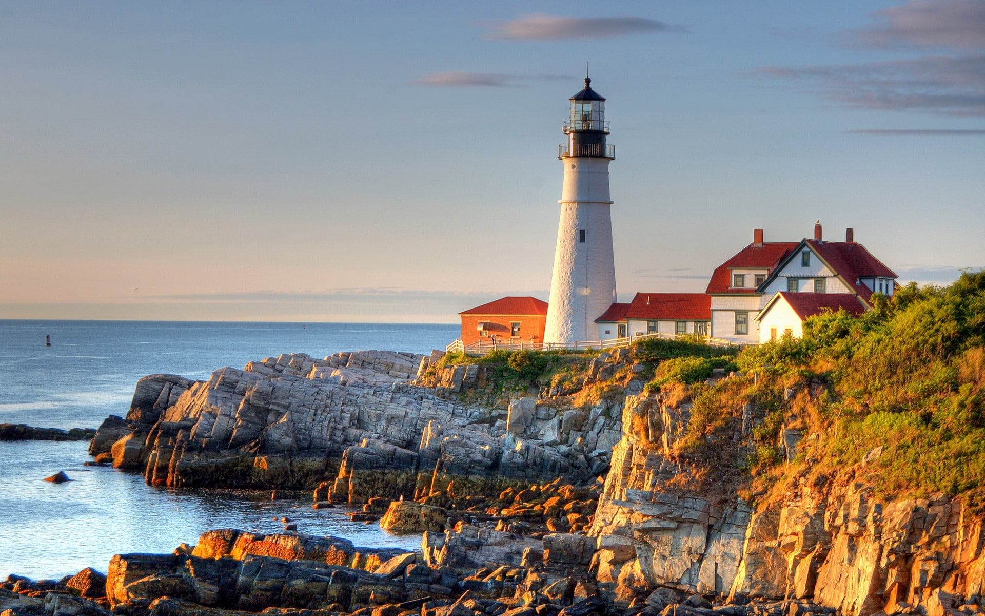 Lighthouse, 1080P, Portland, HD Wallpaper