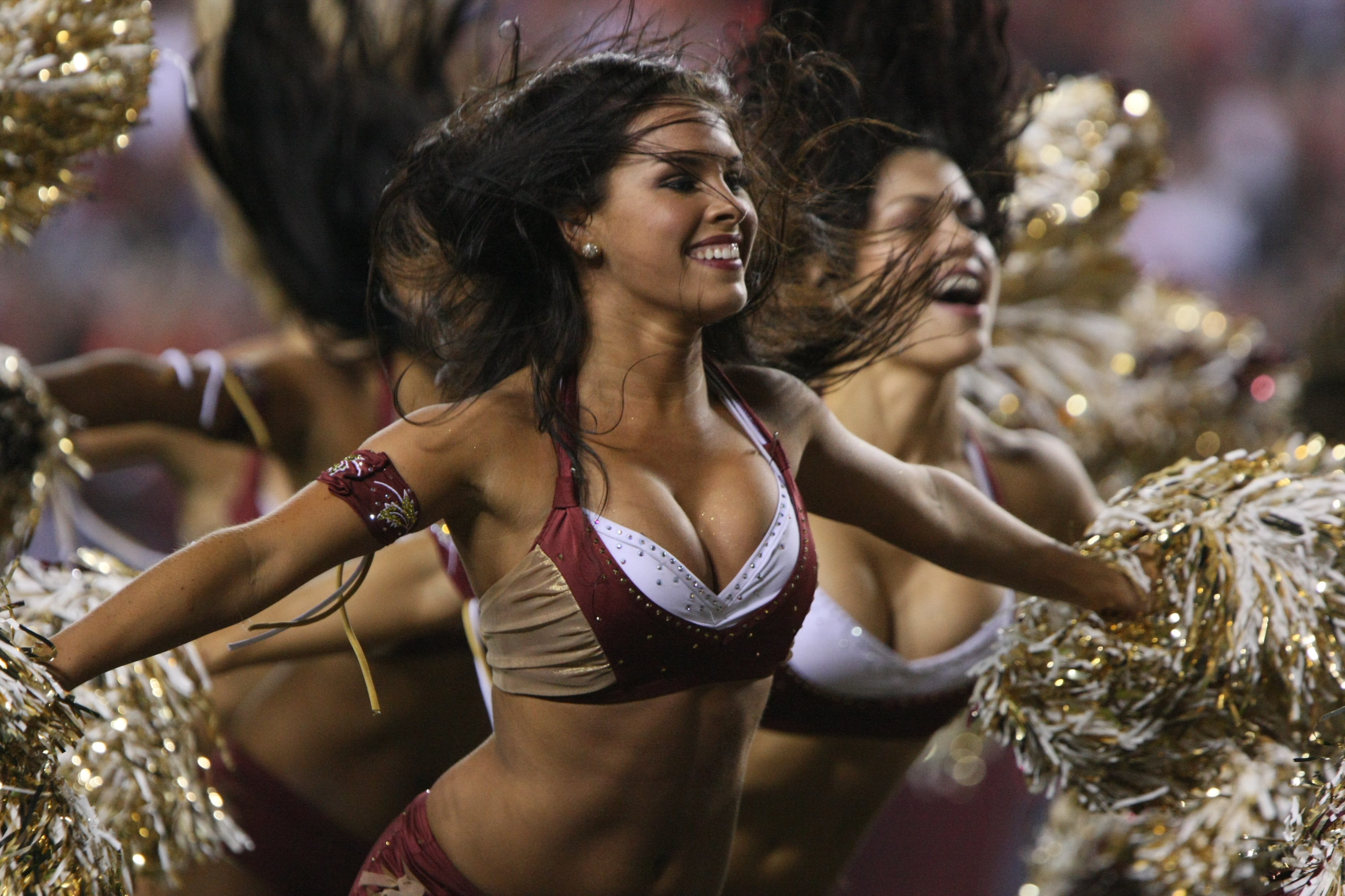 nfl, football, cheerleader, washington, 4K, redskins, HD Wallpaper