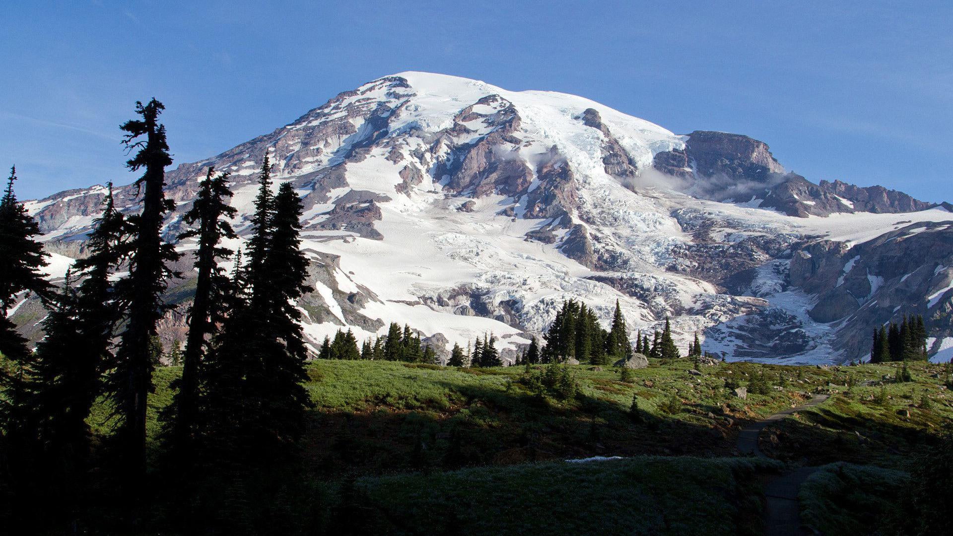 rainier, scenery, natural, 1080P, mount, HD Wallpaper