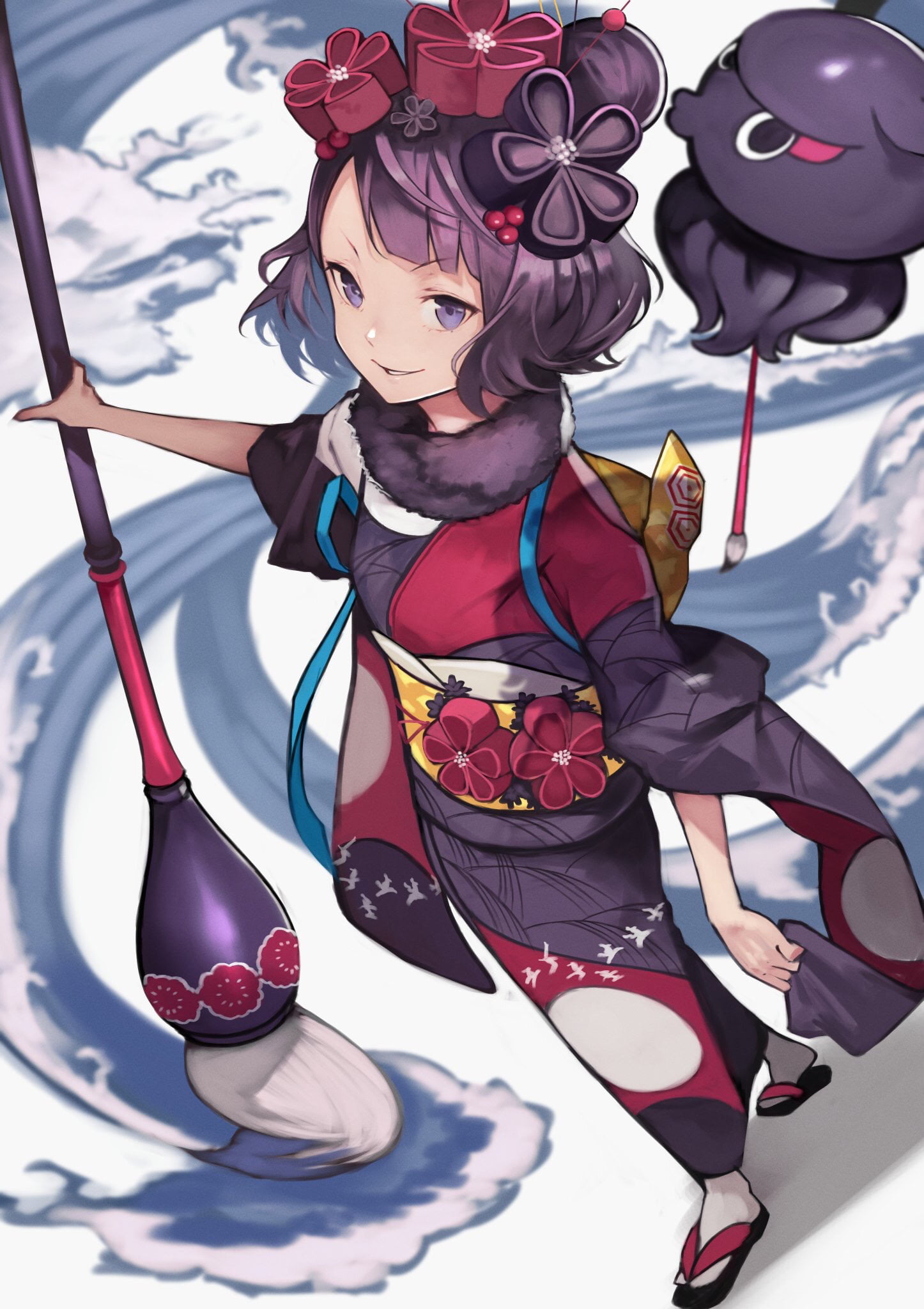 yoshi55level, Fate/Grand Order, 1080P, Katsushika Hokusai (Fate/Grand Order), anime, anime girls, Phone HD Wallpaper