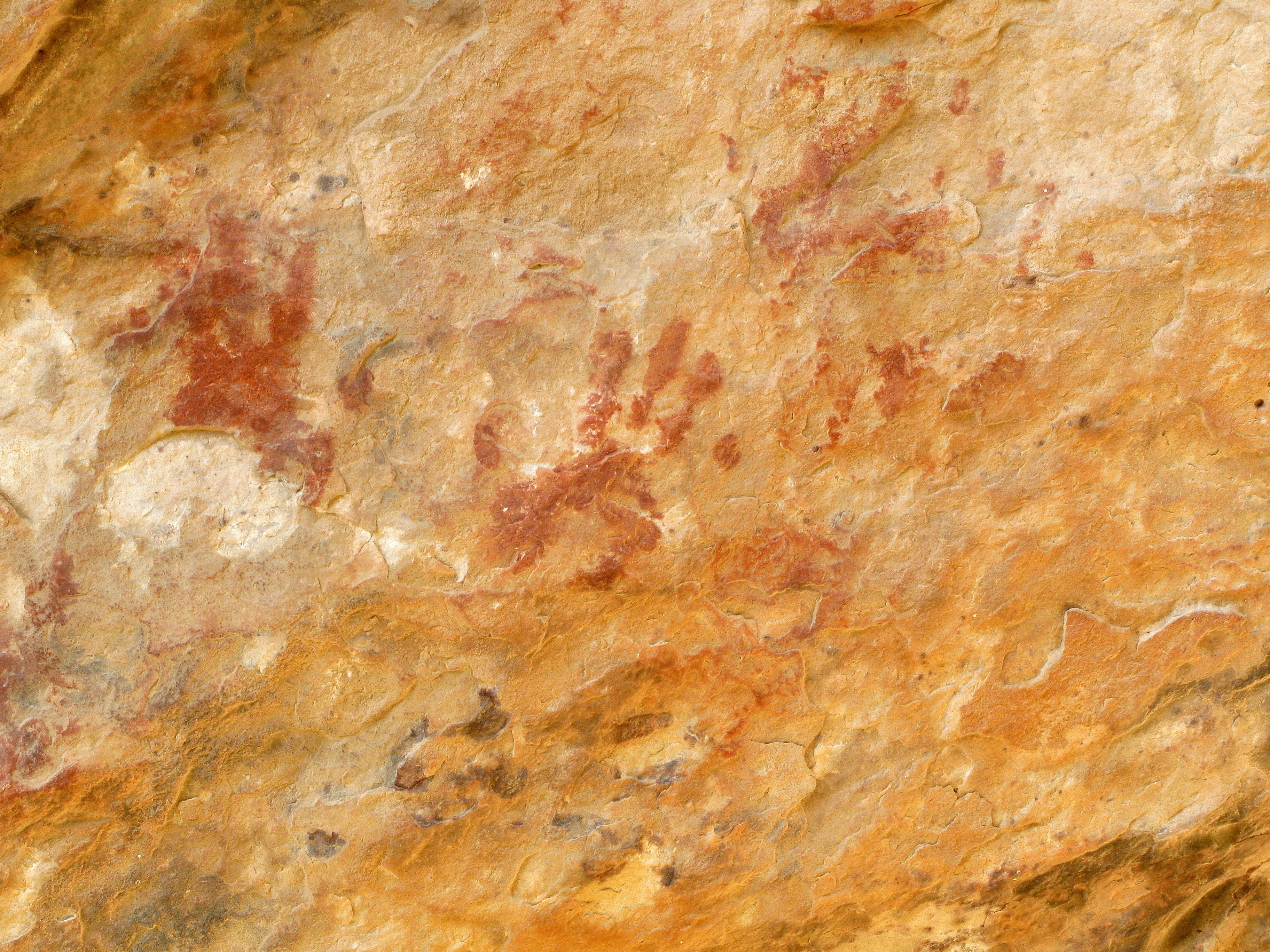 rock, close-up, rock art, surface level, paintings, yellow, built structure, nature, sandstone, textured effect, abstract backgrounds, pattern, granite, HD Wallpaper