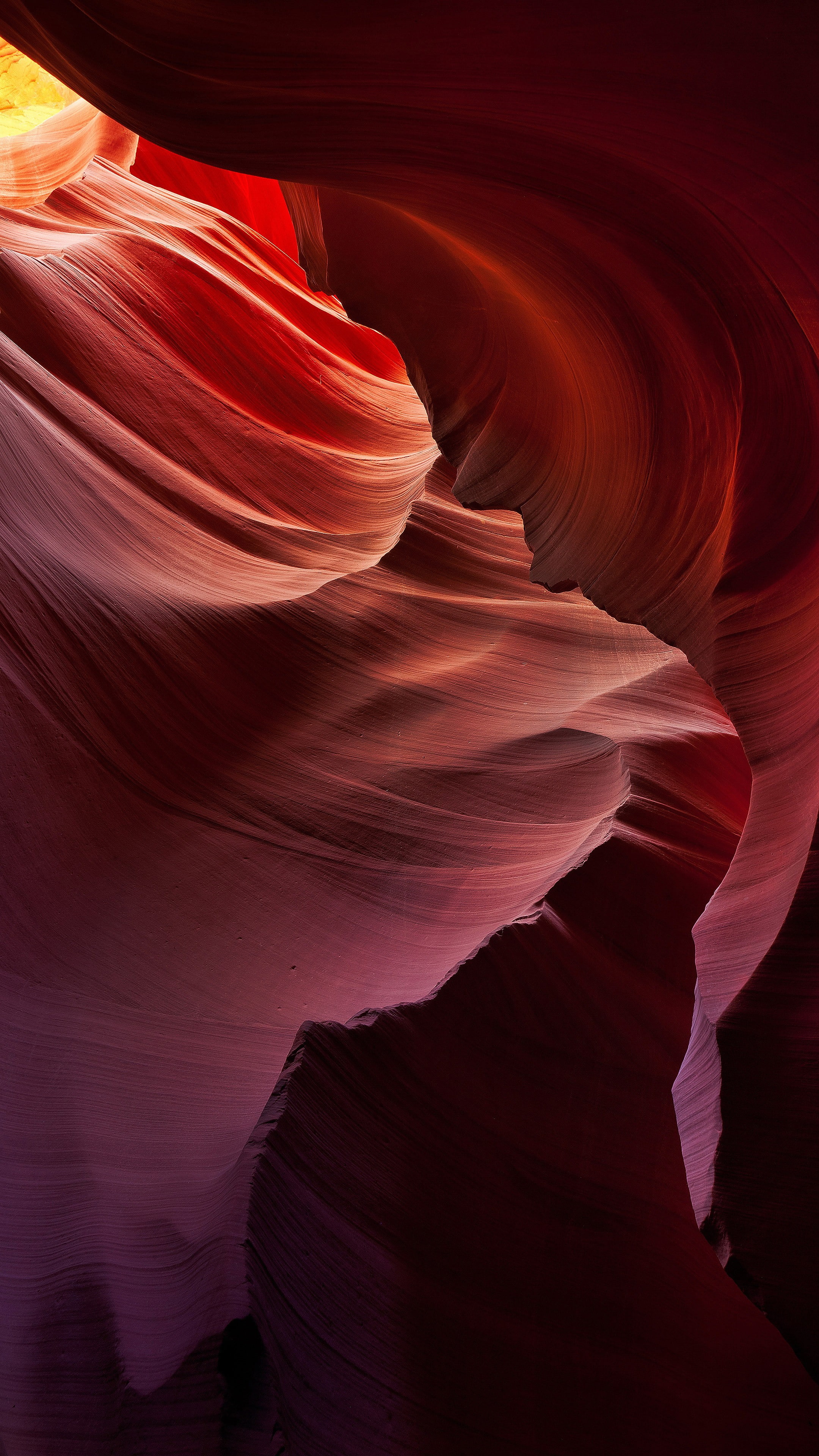 outdoors, rock, non-urban scene, abstract, red, no people, tranquility, solid, landscape, rock - object, layered, 4K, physical geography, eroded, beauty in nature, Phone HD Wallpaper
