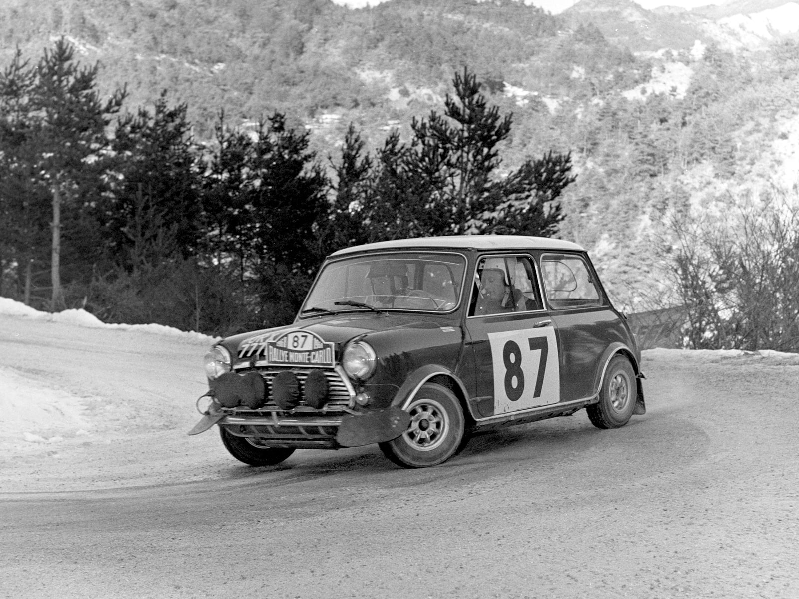 mini, cooper, 720P, morris, race, monte, 1964, ado15, rally, carlo, classic, racing, HD Wallpaper