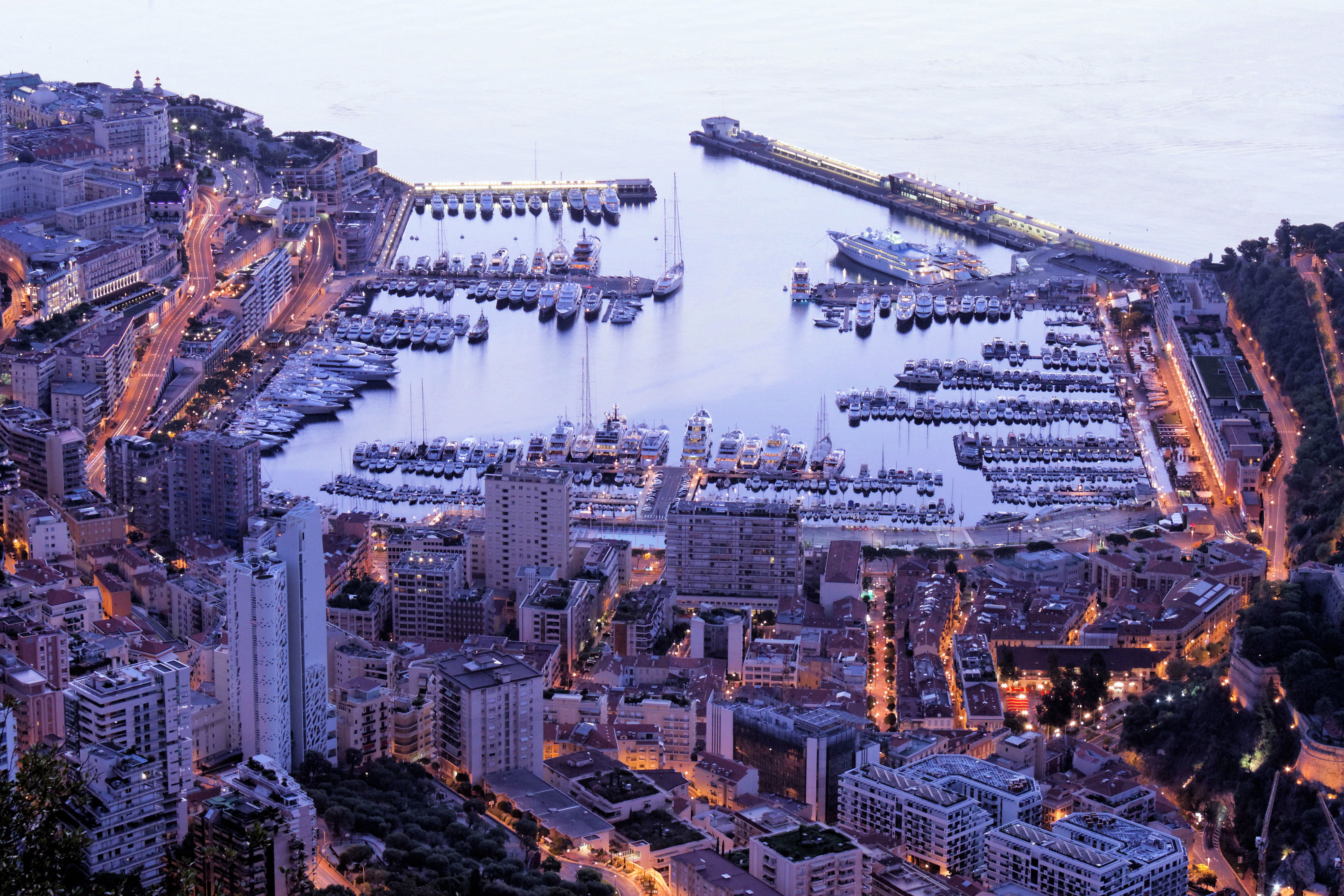 city, travel, built structure, skyscraper, Monte Carlo, rise, high, architecture, residential district, travel destinations, evening., building, financial district, HD Wallpaper