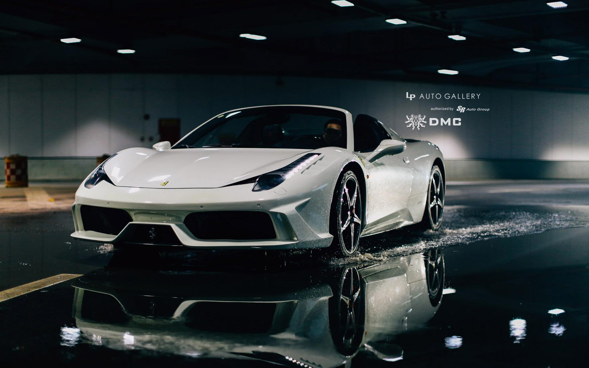 car, carlo, cars, monte, dmc, editions, 1080P, convertible, white, ferrari, estremo, elegante, HD Wallpaper