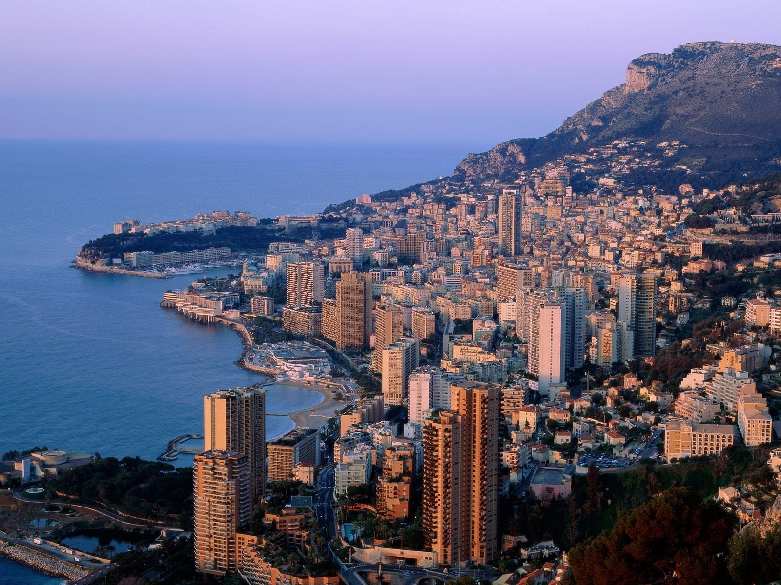 outdoors, panoramic, urban Scene, famous Place, coastline, 720P, sunset, monaco, cityscape, town, travel Locations, nature, apartment, buildings, rio de Janeiro, HD Wallpaper