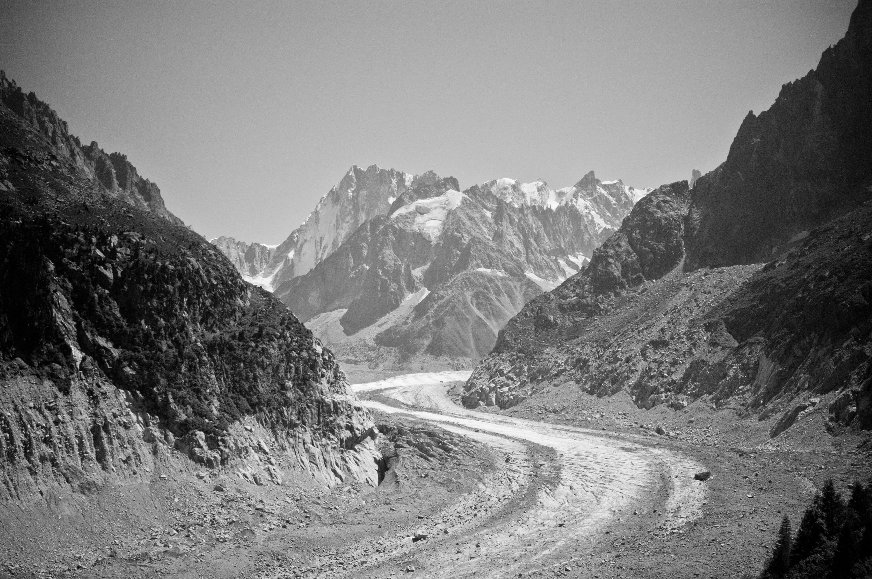 no people, direction, mountain peak, landscape, tranquility, transportation, chamonix, mountain road, mountain, 2K, road, nature, mer de glace, beauty in nature, HD Wallpaper