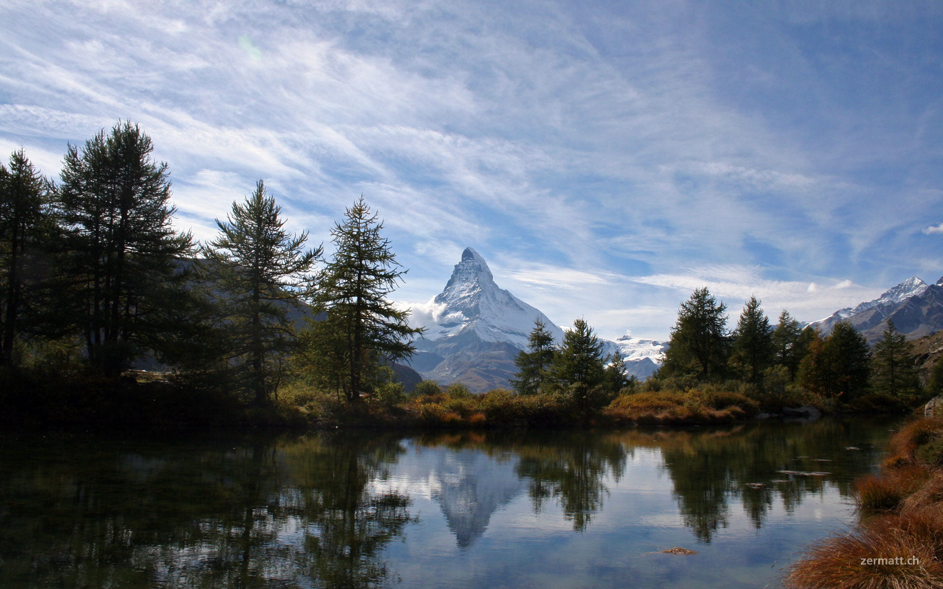 trees, plant, glacier, beauty In Nature, mountain Peak, summer, outdoors, tranquil Scene, reflection, forest, cold temperature, valley, scenics, Matterhorn, HD Wallpaper