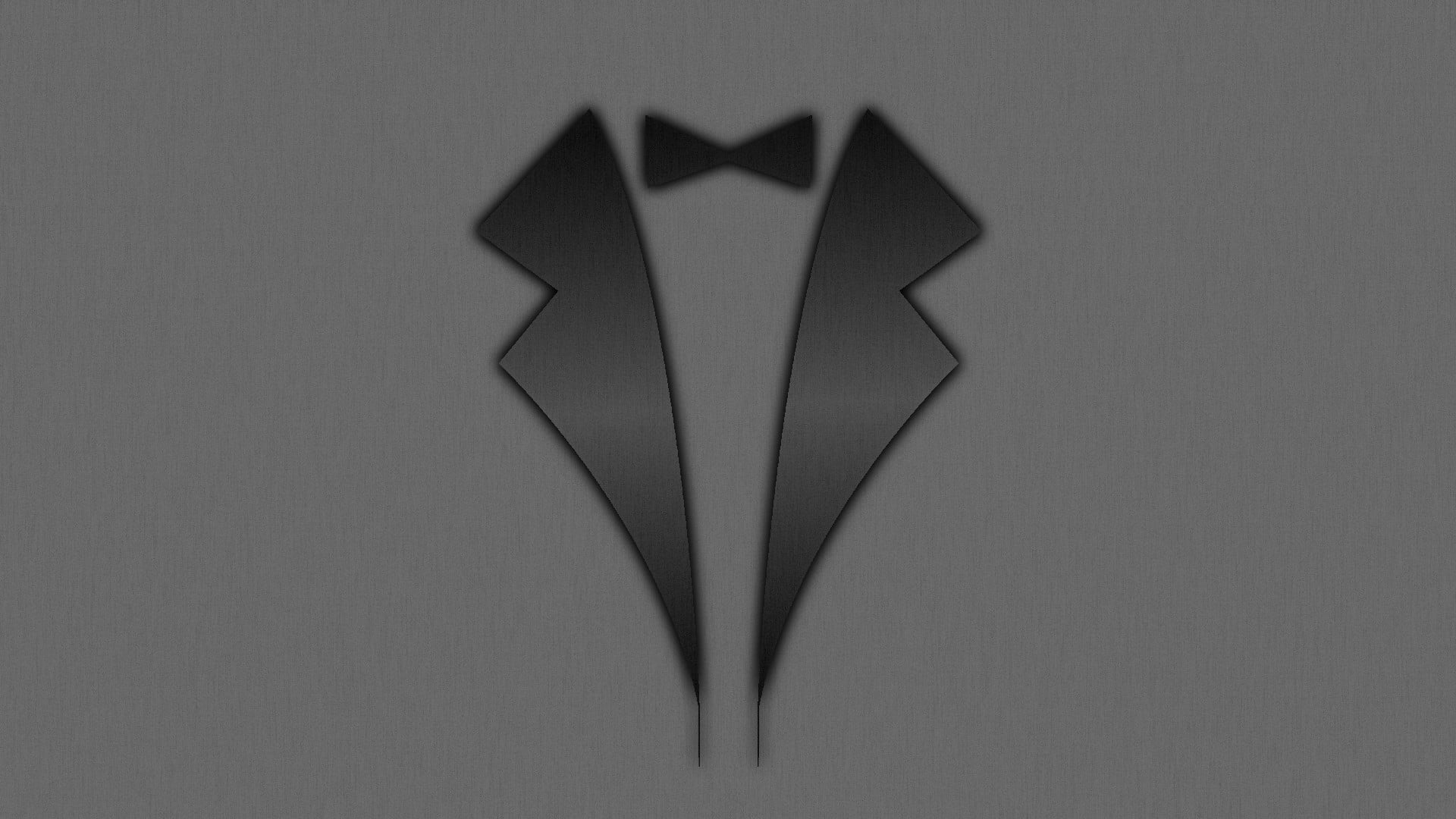 black, no People, abstract, gray background, indoors, classy, triangle shape, lapel, black Color, art and craft, art, clip, simple, close-up, creativity, HD Wallpaper