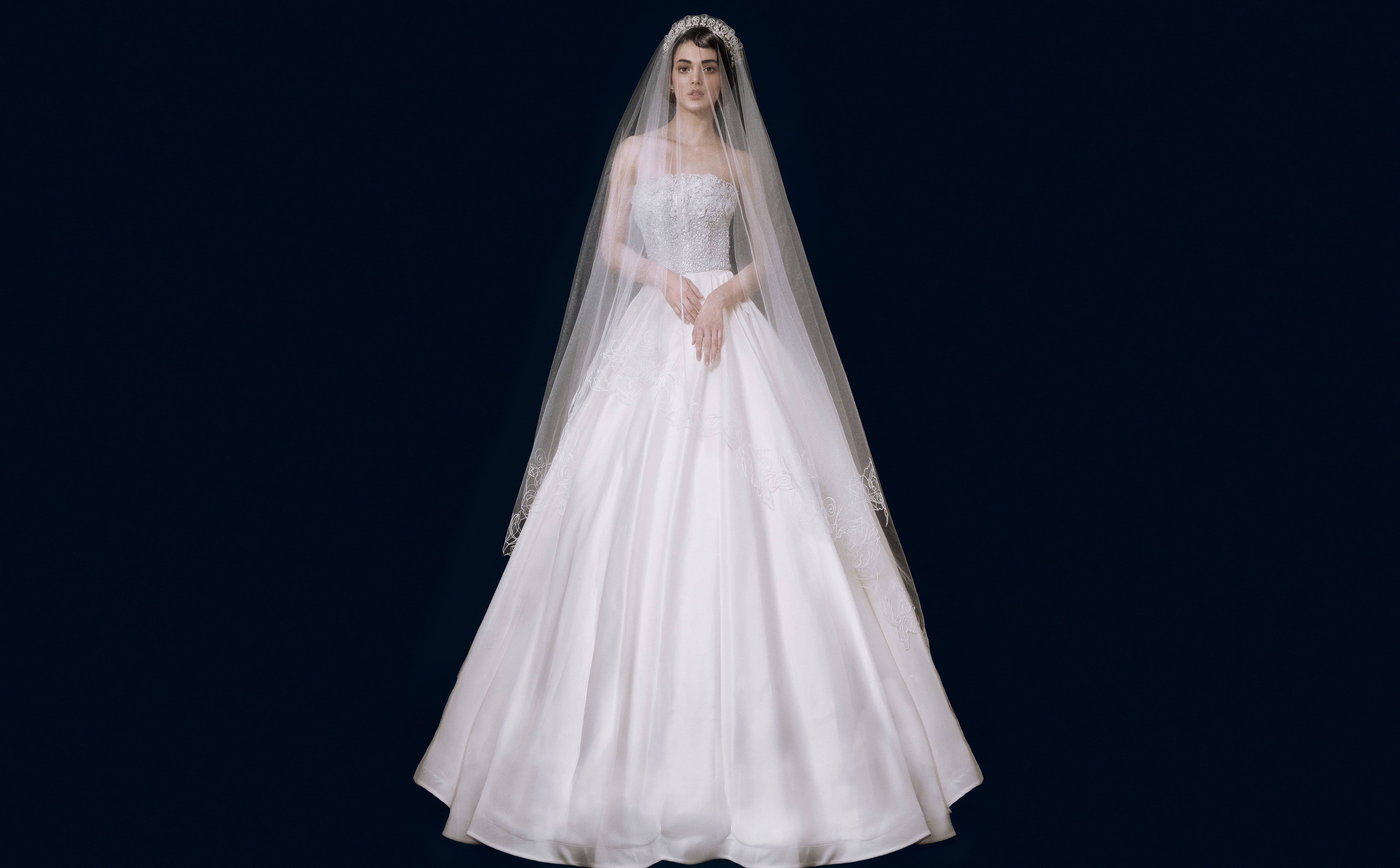 Model, adult, glamorous, Fabulous, Woman, BallGown, Girl, celebration, Dress, women, Wedding, clothing, Female, bride, WhiteDress, Fairytale, event, wedding dress, HD Wallpaper