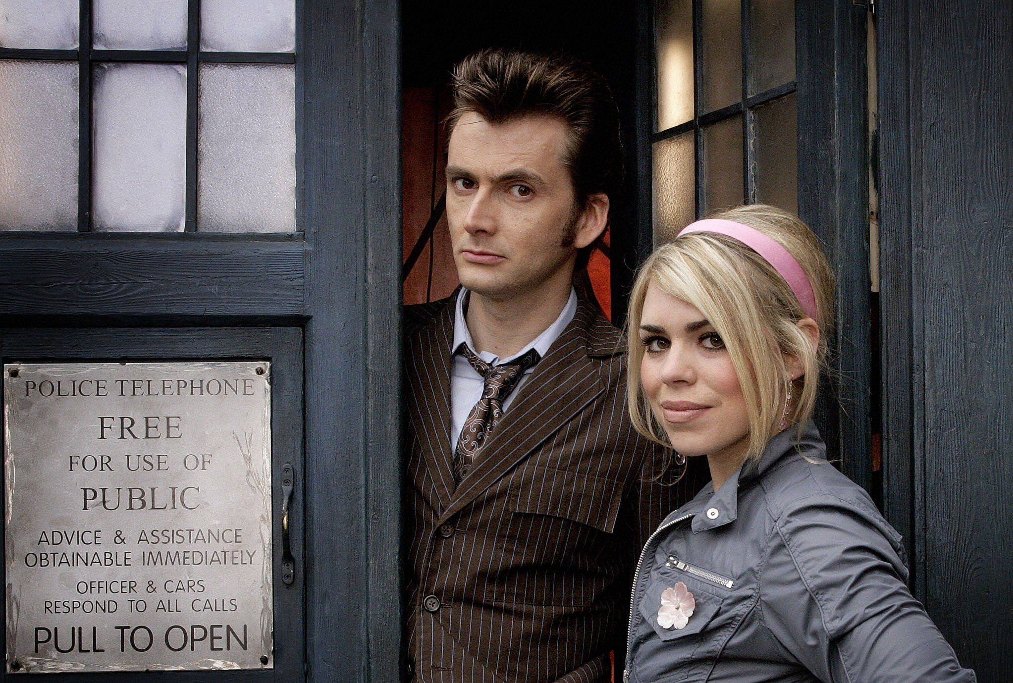 Tenth Doctor, David Tennant, TARDIS, 1080P, Billie Piper, Rose Tyler, Doctor Who, HD Wallpaper