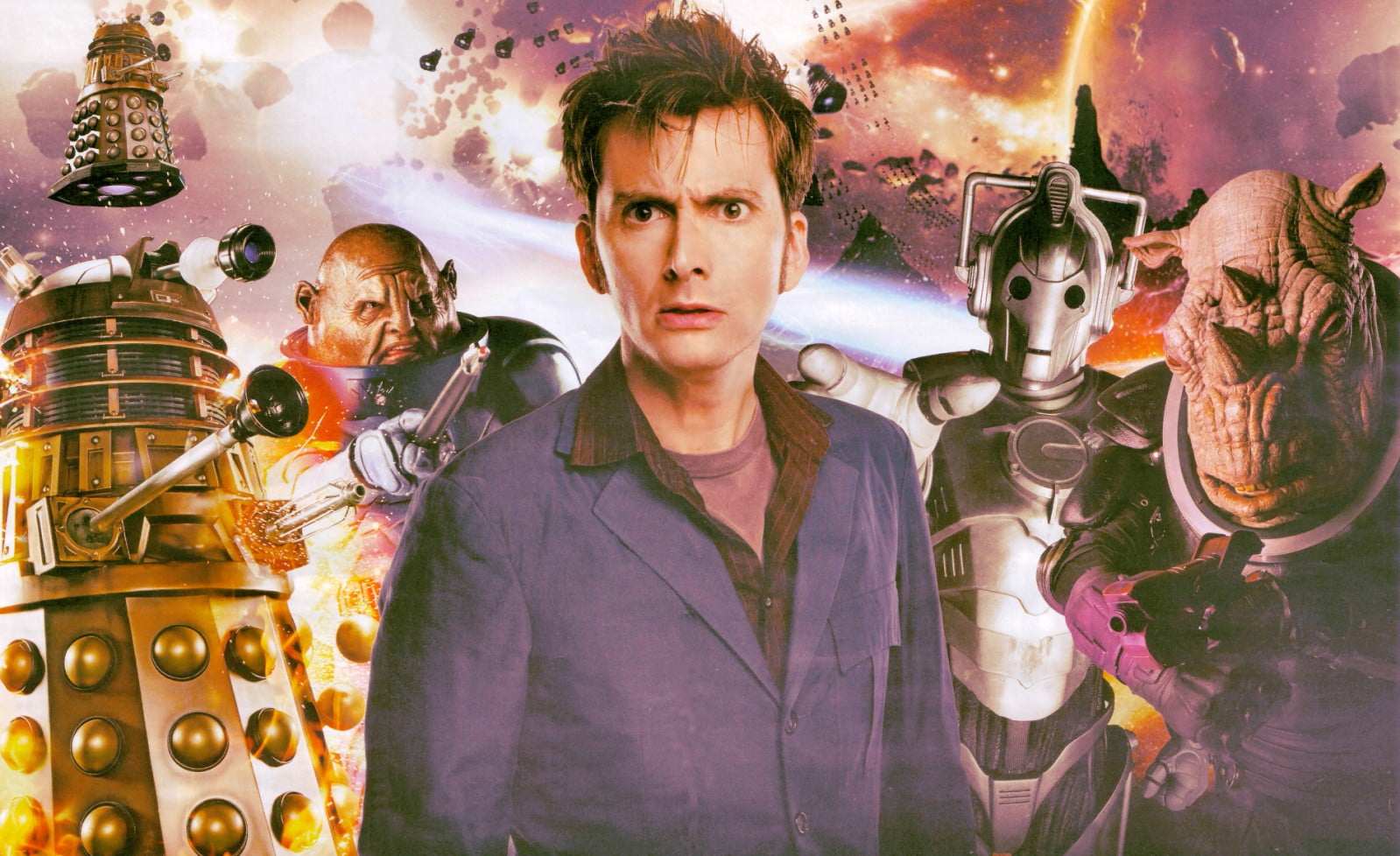 traditional, indoors, one person, human representation, David Tennant, Doctor Who, adult, men, looking at camera, young adult, women, Cybermen, portrait, HD Wallpaper