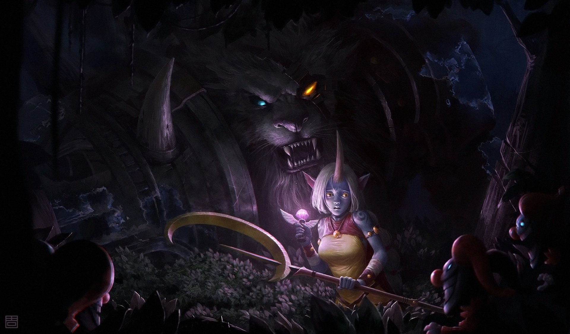 Soraka (League Of Legends), 1080P, League Of Legends, Video Game, Rengar (League Of Legends), HD Wallpaper