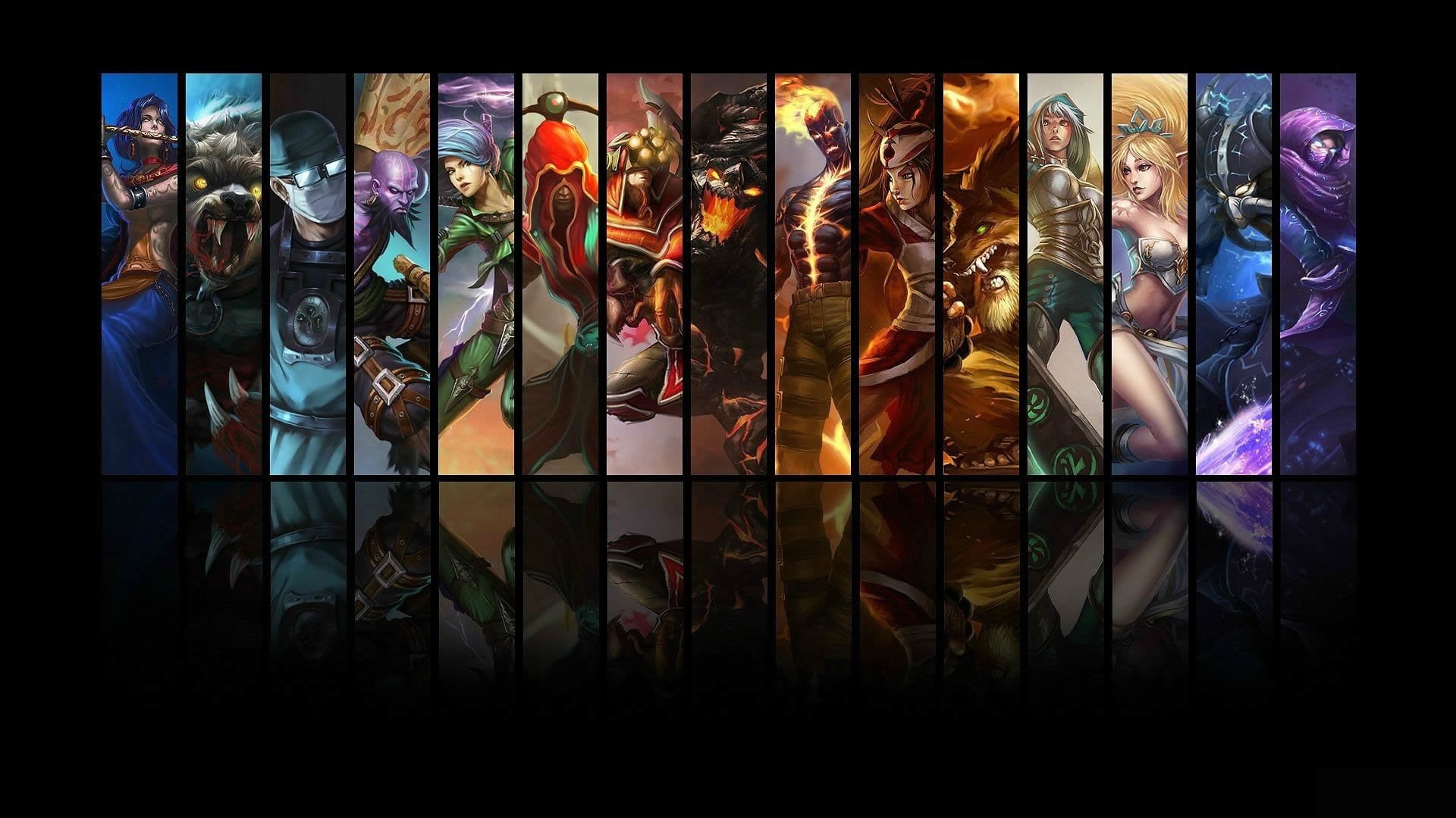 Soraka (League Of Legends), choice, Riven (League Of Legends), reflection, representation, Master Yi (League Of Legends), Kassadin (League Of Legends), HD Wallpaper