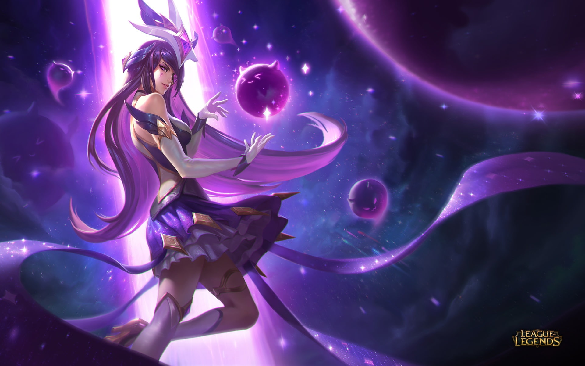 1080P, guardian-, league, legends, syndra, star, HD Wallpaper
