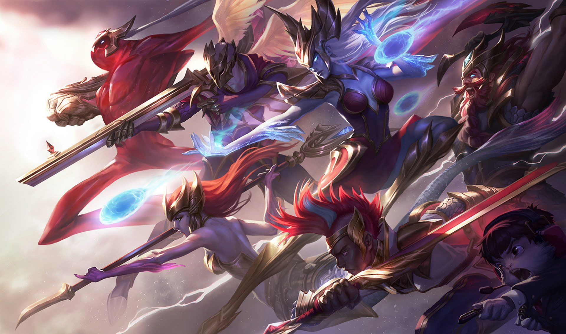 Video Game, Ekko (League of Legends), League Of Legends, Olaf (League Of Legends), Zac (League Of Legends), Syndra (League Of Legends), Nami (League of Legends), HD Wallpaper