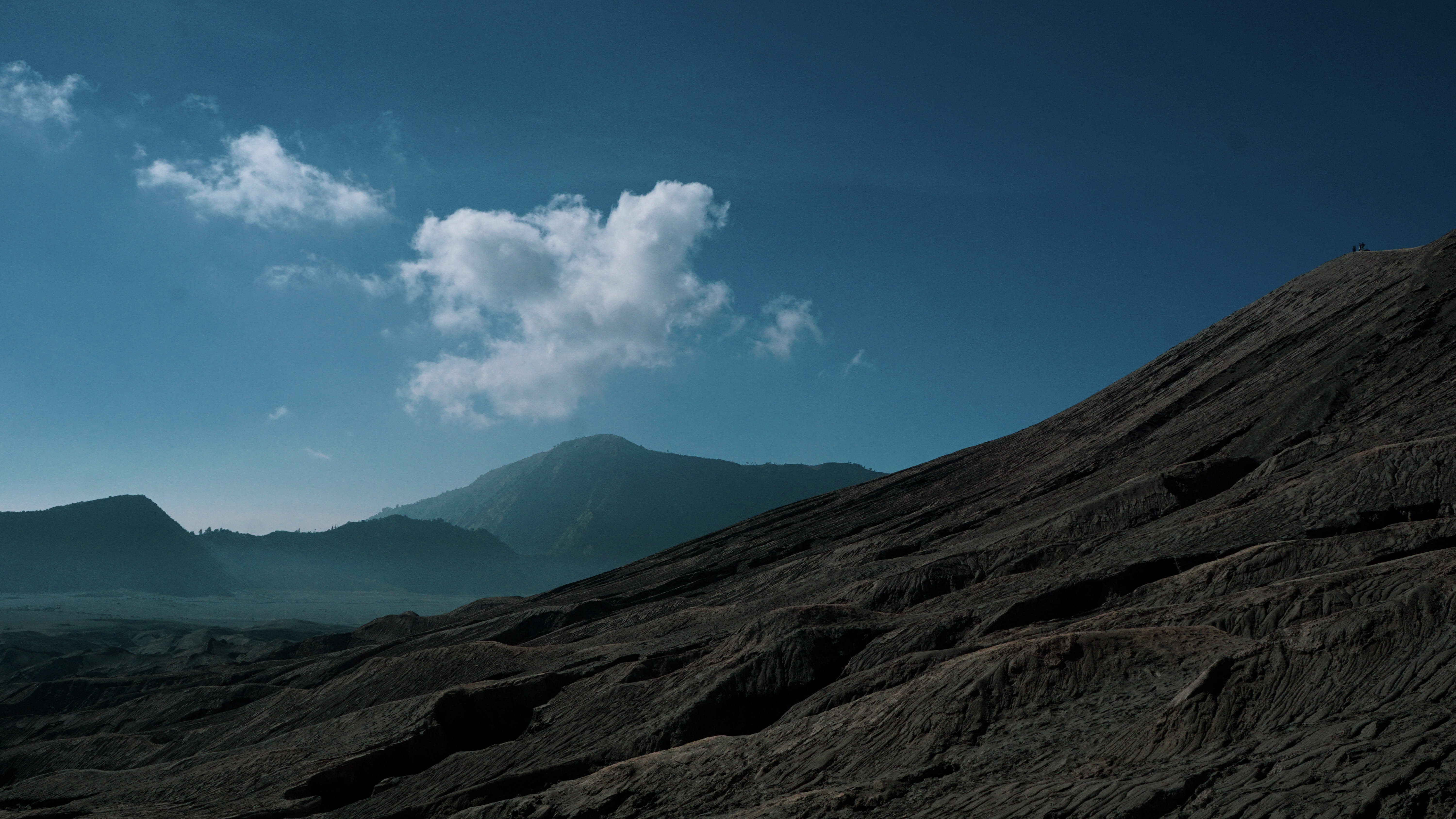physical geography, remote, tranquility, tranquil scene, rock, volcan, mountain peak, mountain, no people, indonesia, volcano, rocks, cloud - sky, nature, HD Wallpaper