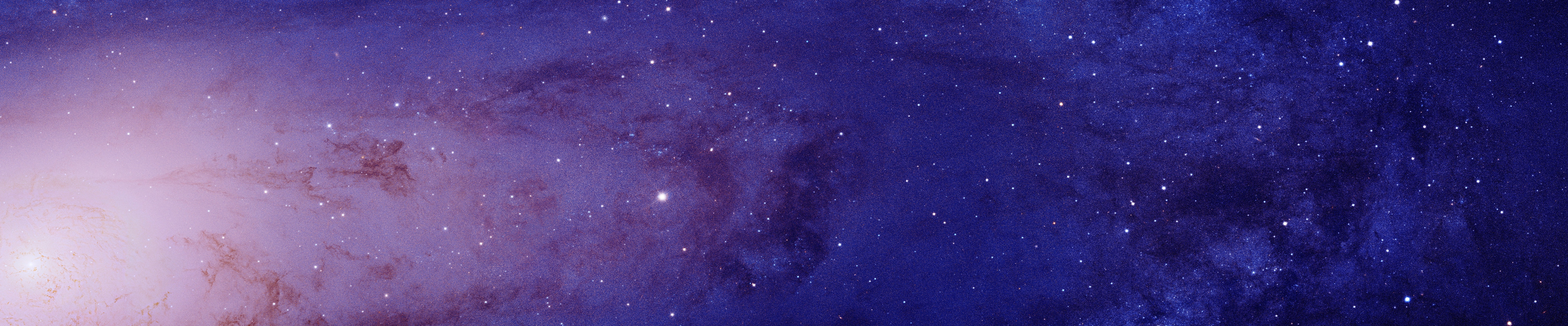galaxy, Andromeda, multiple display, closeup, space, 8K, stars, triple screen, HD Wallpaper