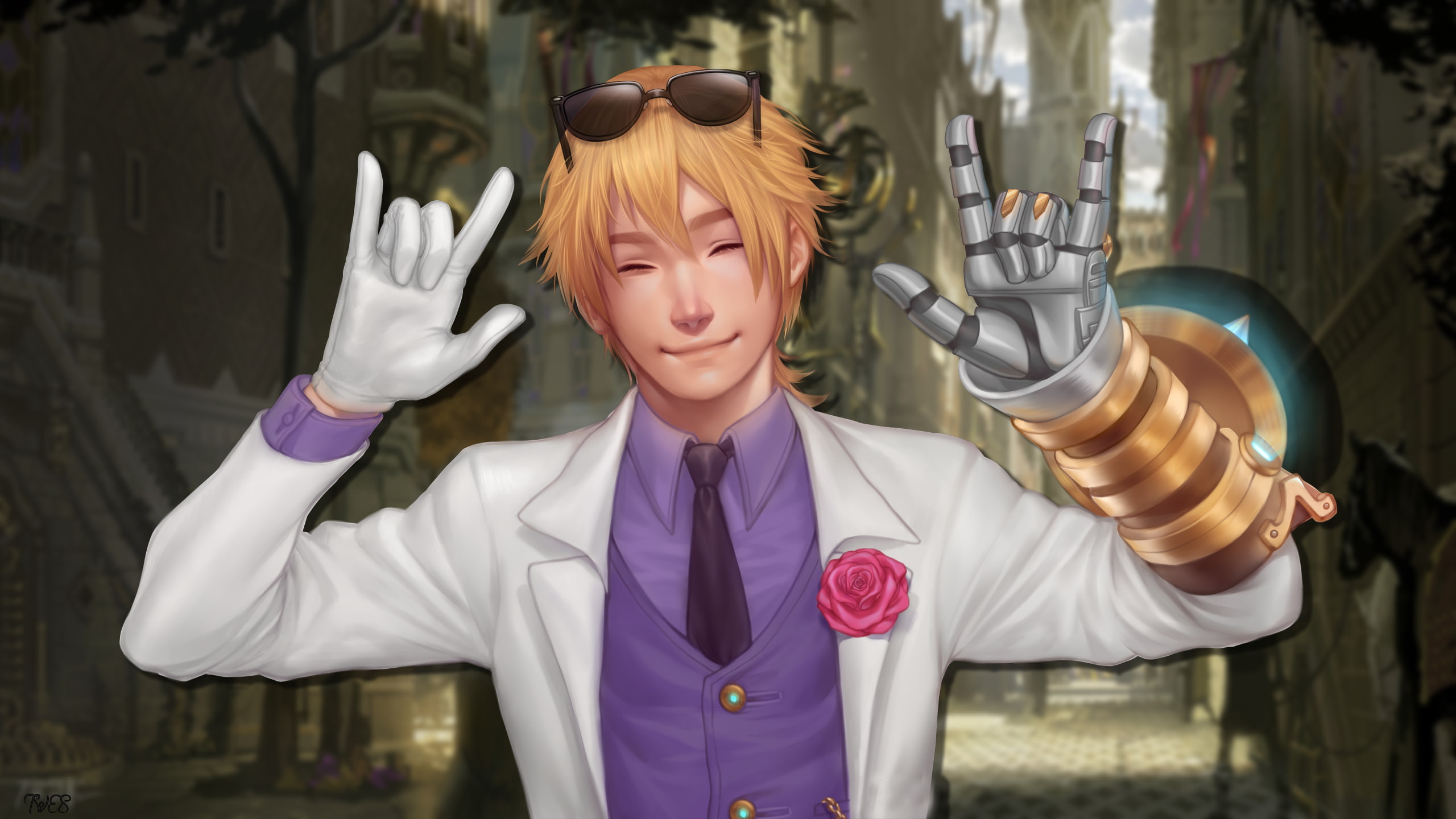 Ezreal, anime boys, anime, Piltover, 2K, Summoners Rift, Debonair Ezreal, HD Wallpaper