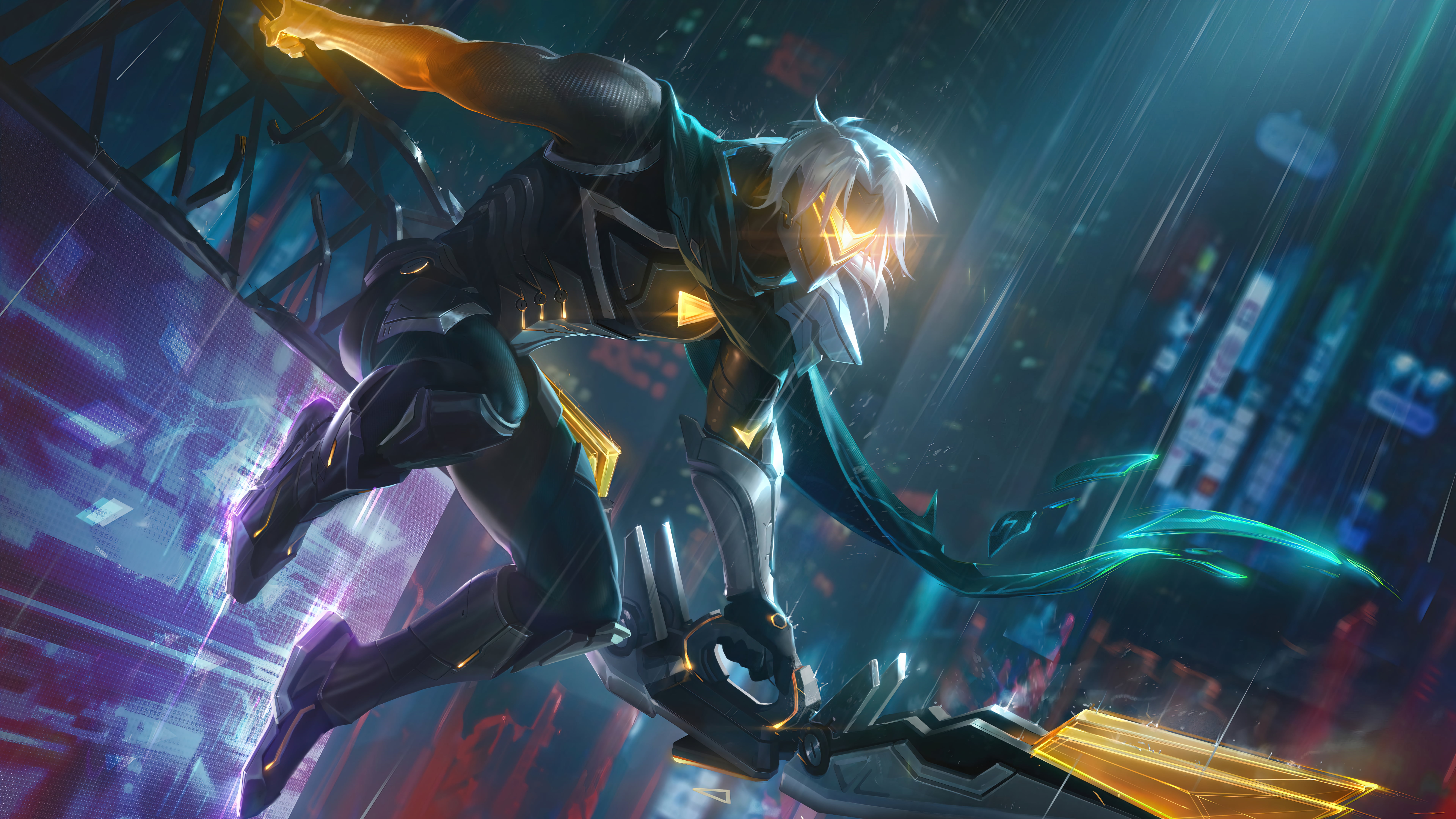 Robots, Riot Games, PROJECT, Varus (League of Legends), digital art, League of Legends, 8K, 4K, ADC, Adcarry, varus, HD Wallpaper