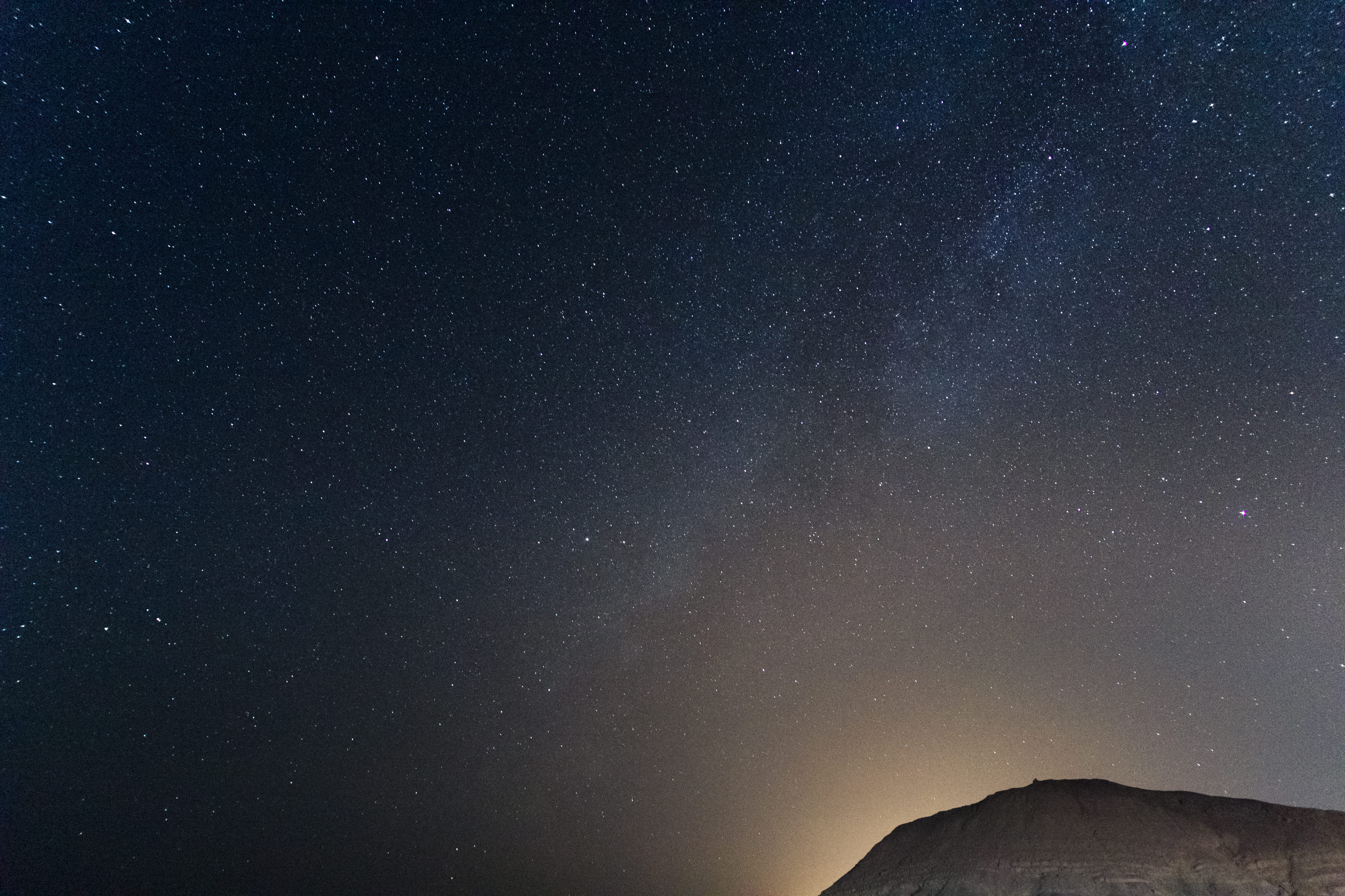 star, astronomy, star - space, exposure, milkway, mountain, low angle view, 5K, outdoors, night, star field, space, mitzpe ramon, israel, starry sky, beauty in nature, HD Wallpaper