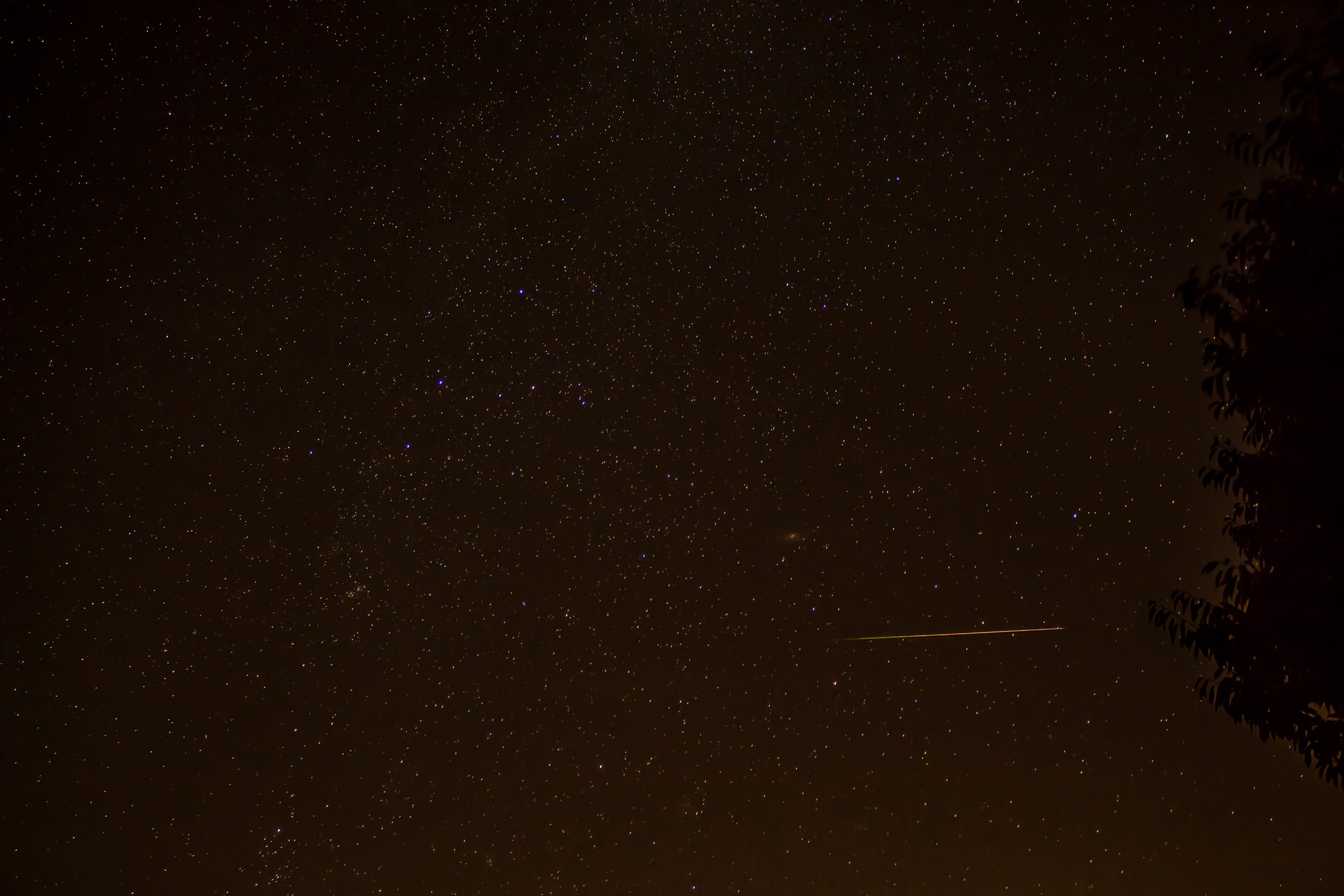 nature, no people, space, infinity, galaxy, astronomy, sky, shooting star, night, 5K, long exposure, night sky, starry sky, constellation, low angle view, HD Wallpaper