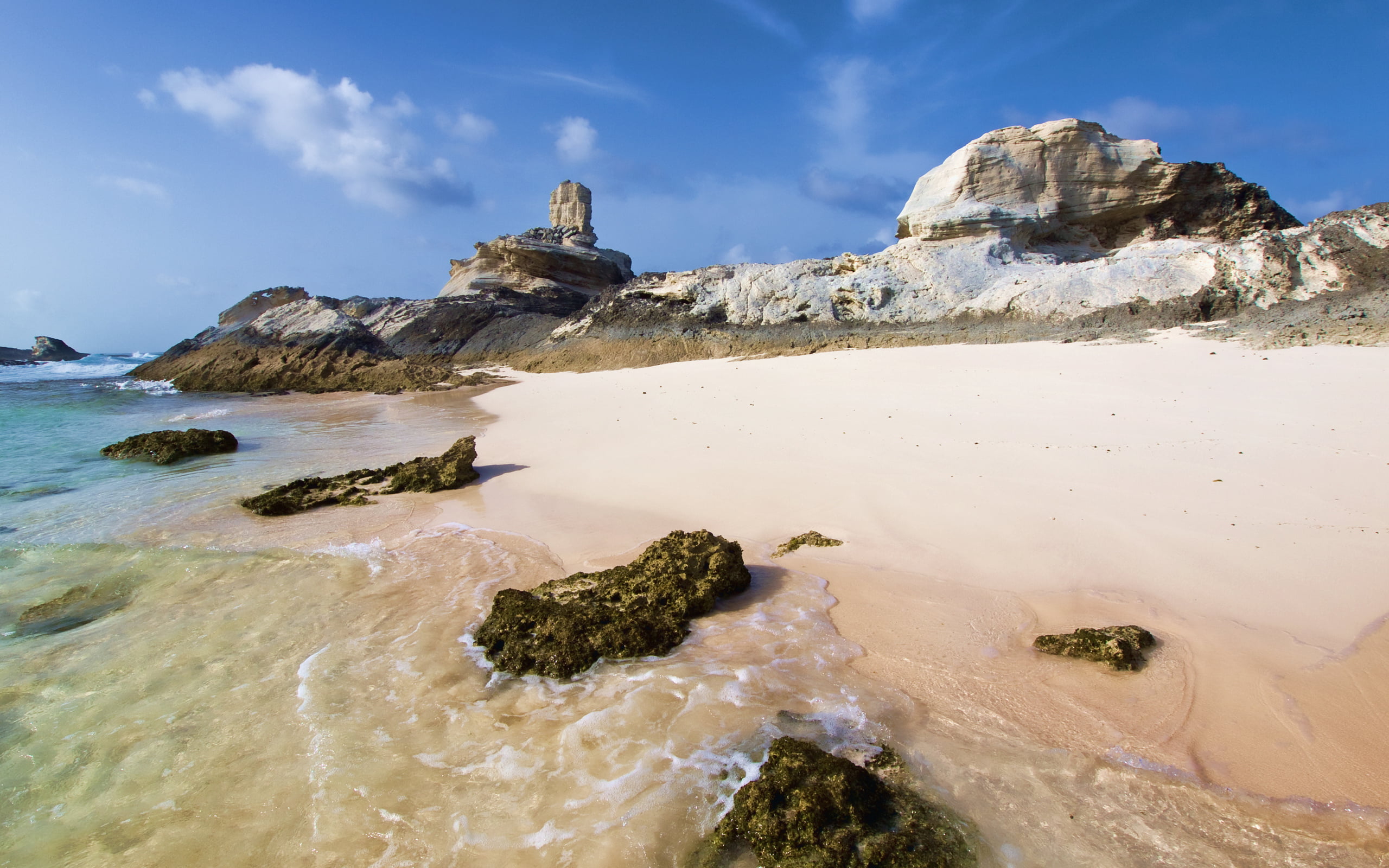 rock formation, formation, outdoors, day, Nature, land, tranquility, stones, scenics - nature, water, beauty in nature, sea, cloud - sky, tranquil scene, HD Wallpaper