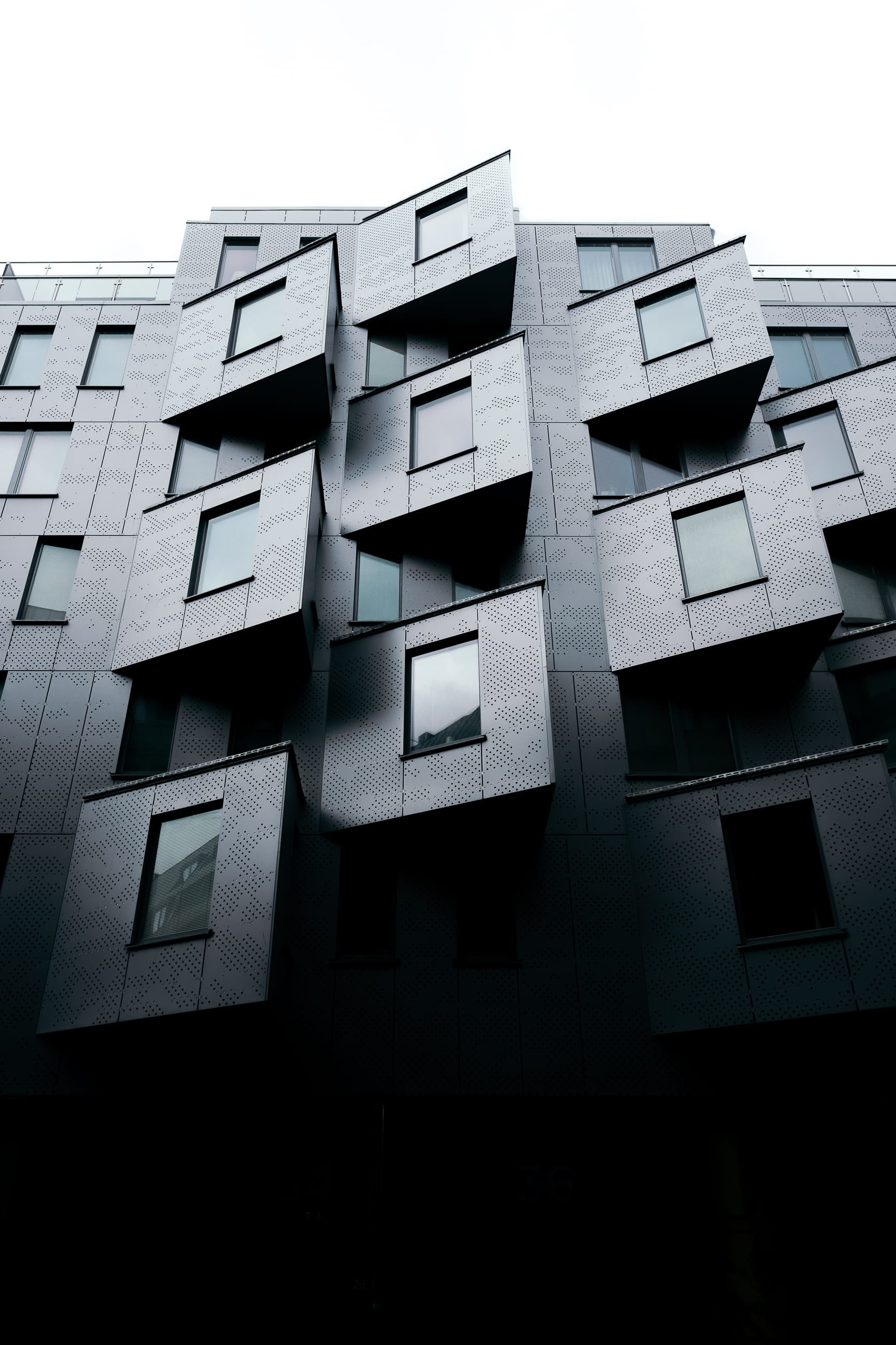 city, glass - material, built structure, tall - high, low, in a row, window, clear sky, iphone backgrounds, building exterior, gray, nature, Phone HD Wallpaper
