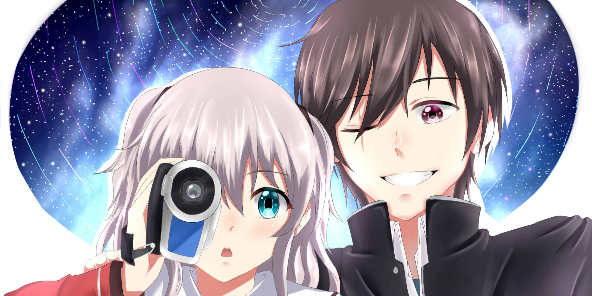 young adult, female likeness, digital composite, blue, indoors, technology, retail display, 1080P, human representation, young men, representation, Anime, HD Wallpaper